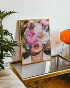 Floral Butterfly Eyes Poster