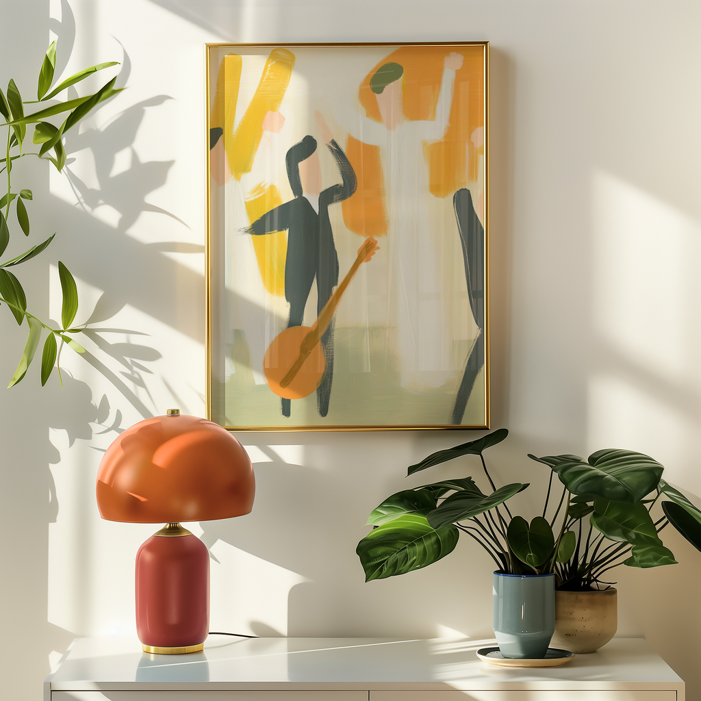 In Rhythm We Rise Abstract Poster