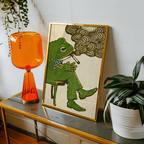 Dapper Frog Poster – poster på vägg inredning