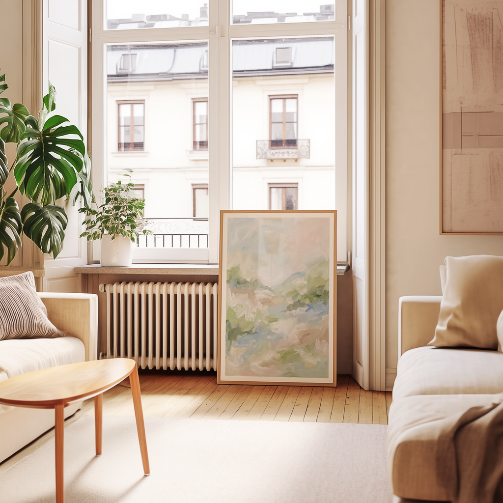 Ethereal Meadow Whisper Poster – poster väggdekoration inredning – Affischer hos Bozetto