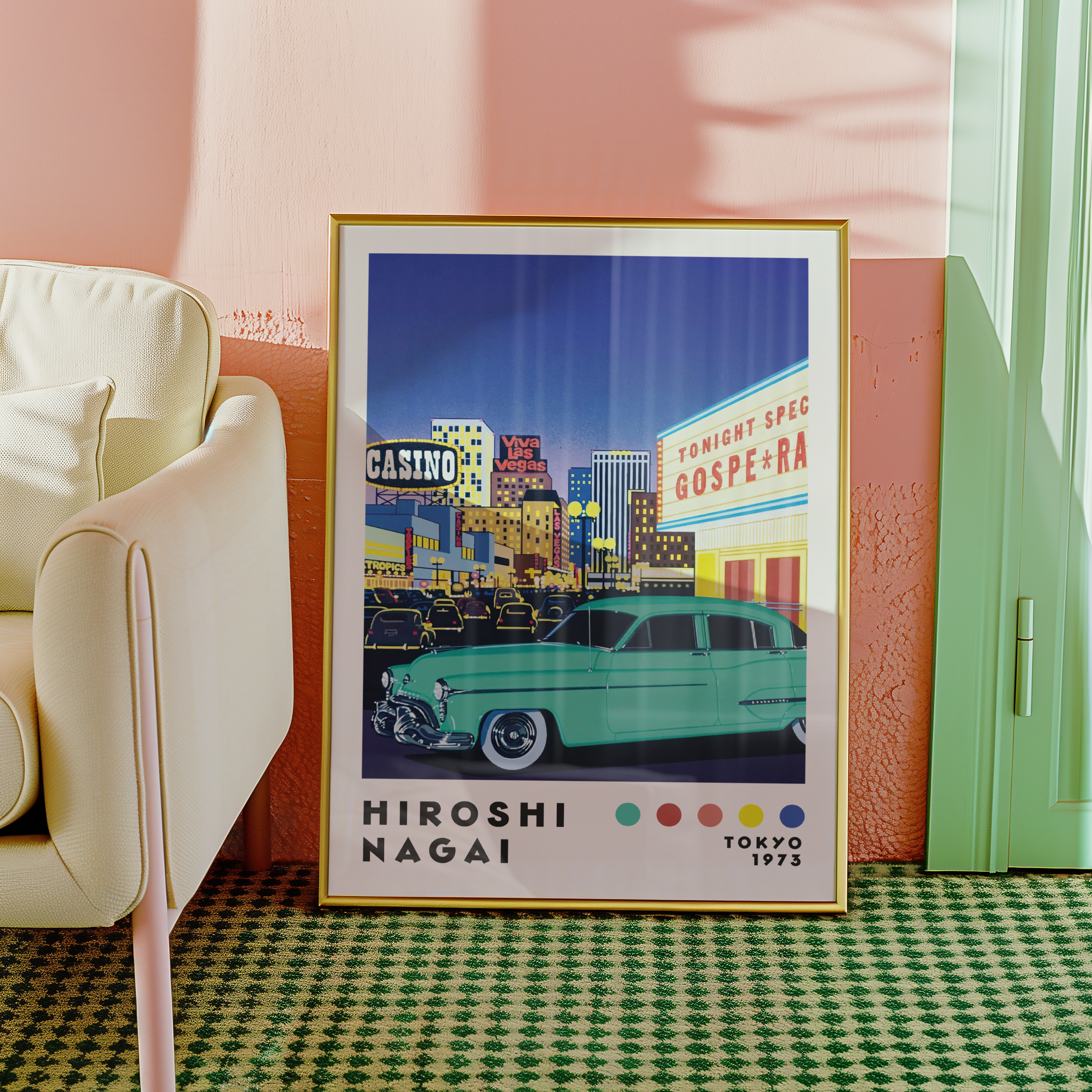 Hiroshi Nagai Viva Vegas Poster