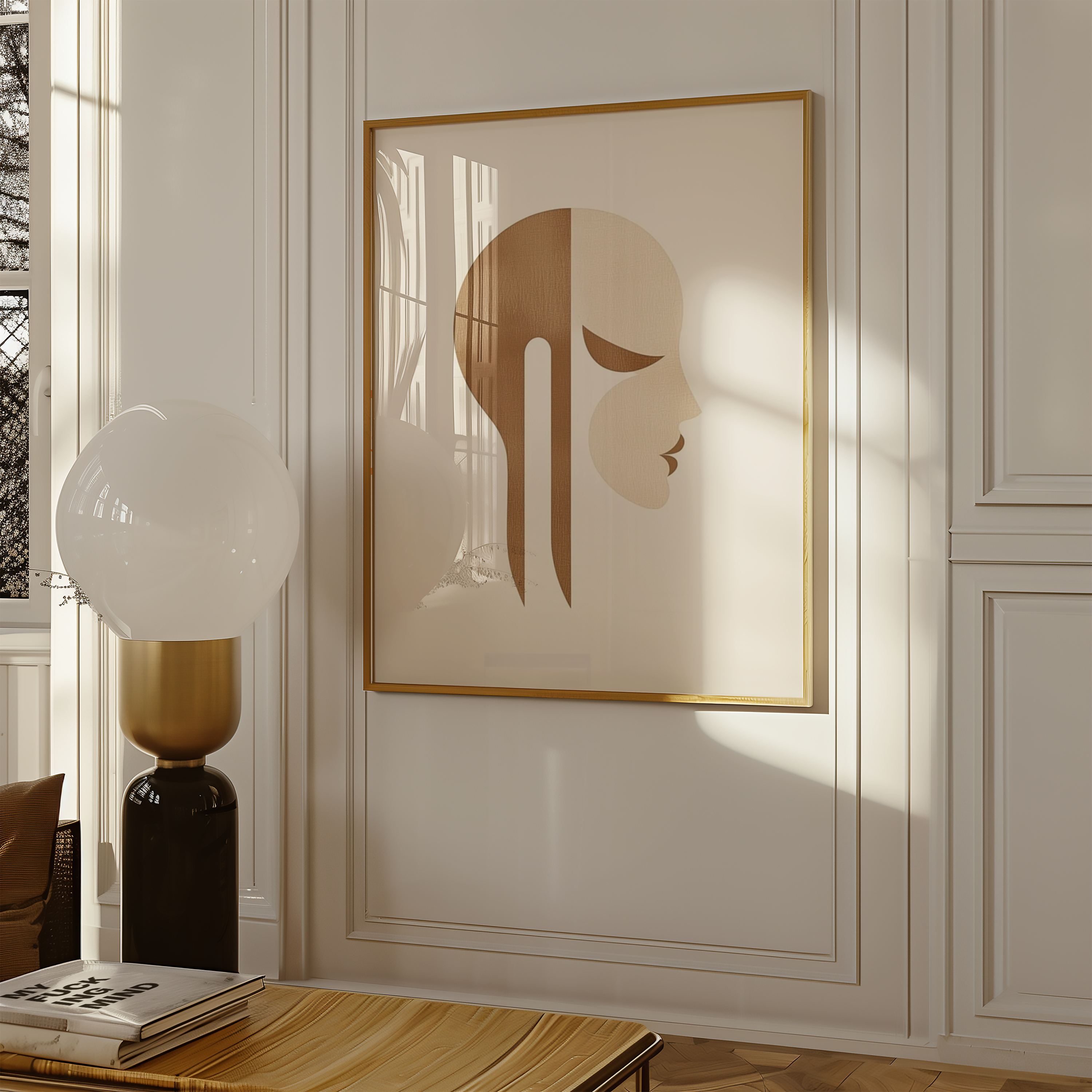 Abstract Side Portrait Poster – poster på vägg inredning