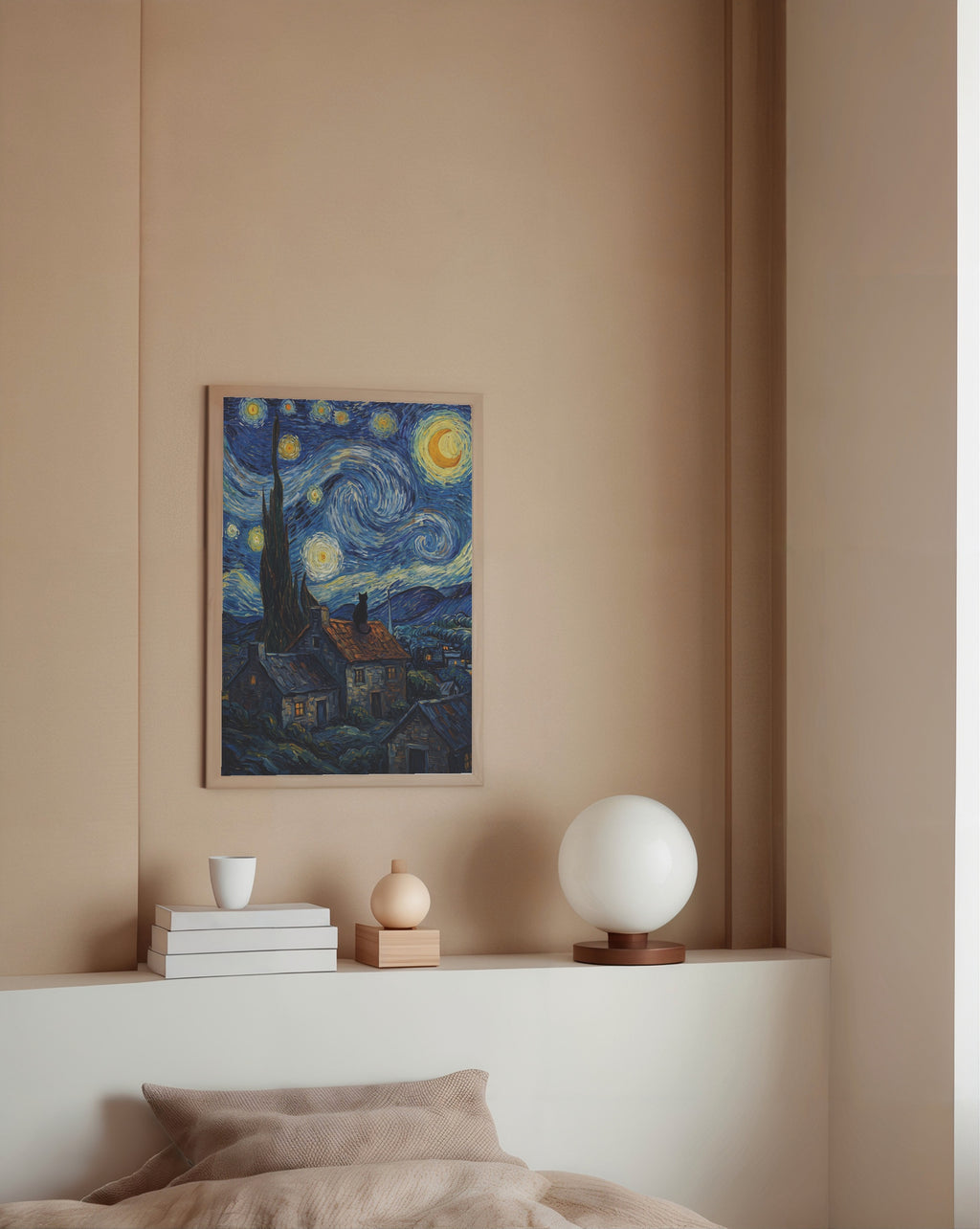 Starry Night Cat Poster – i rum 3
