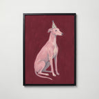 Party Greyhound Poster – svart ram
