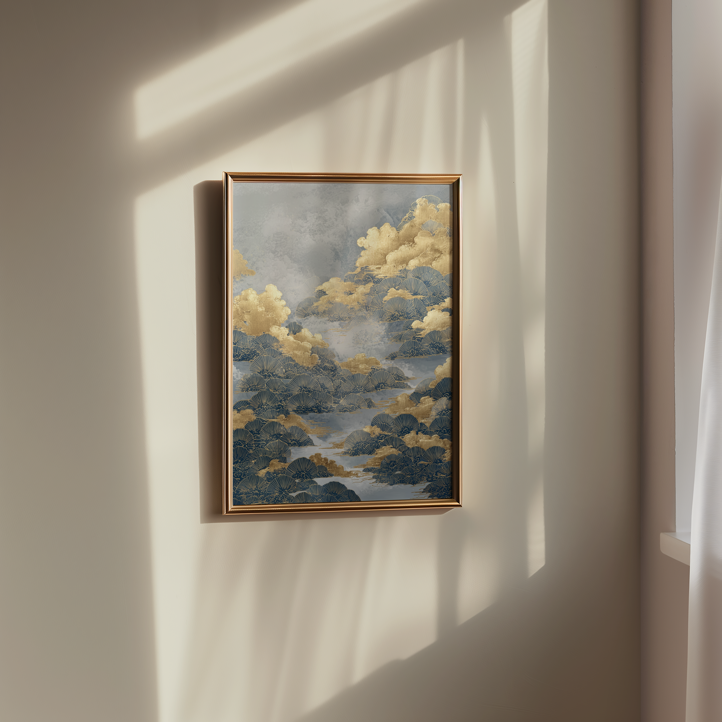 Golden Cloud Tides Poster