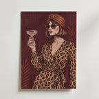 Leopard Dress Poster – canvas utan passepartout