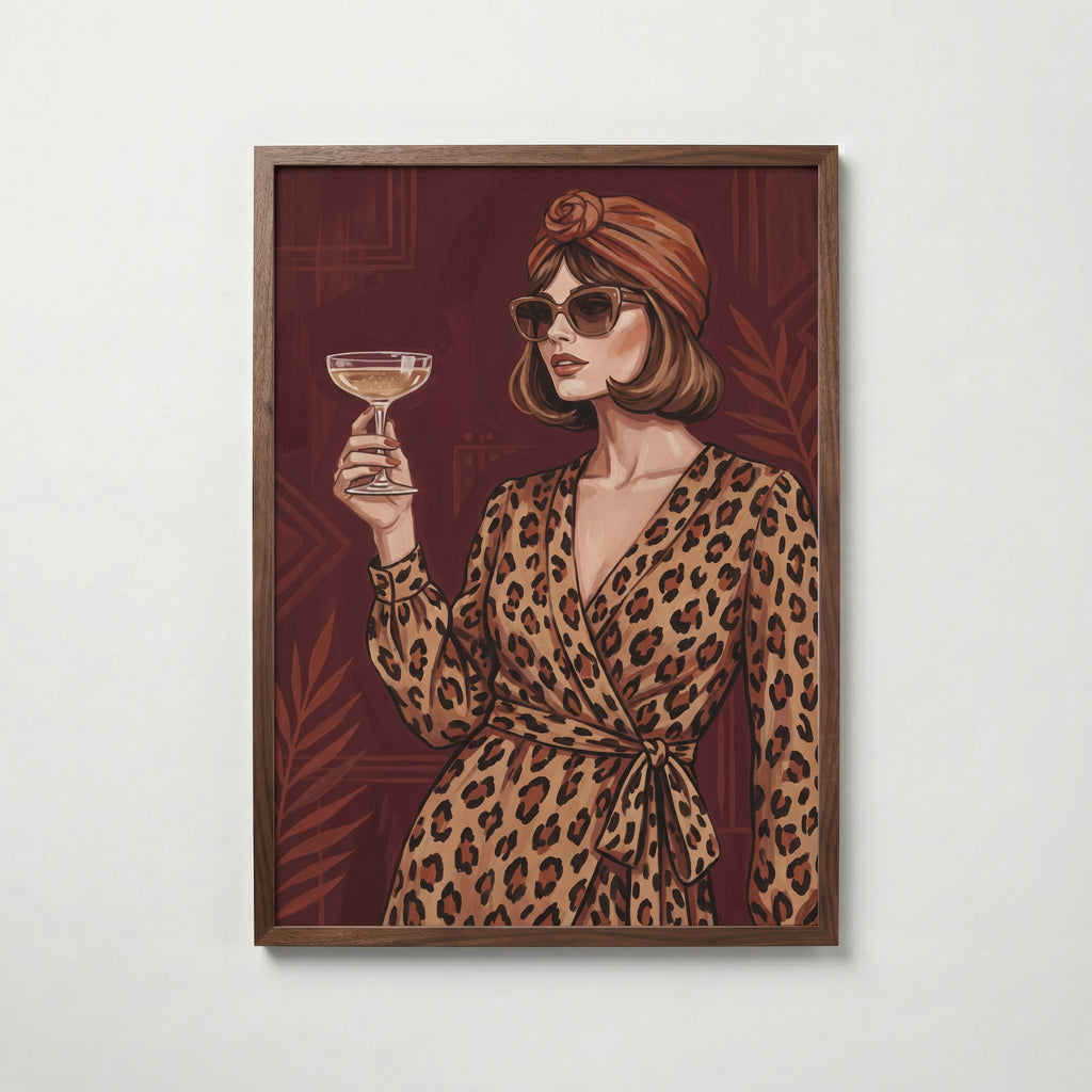 Leopard Dress Poster – valnötsram