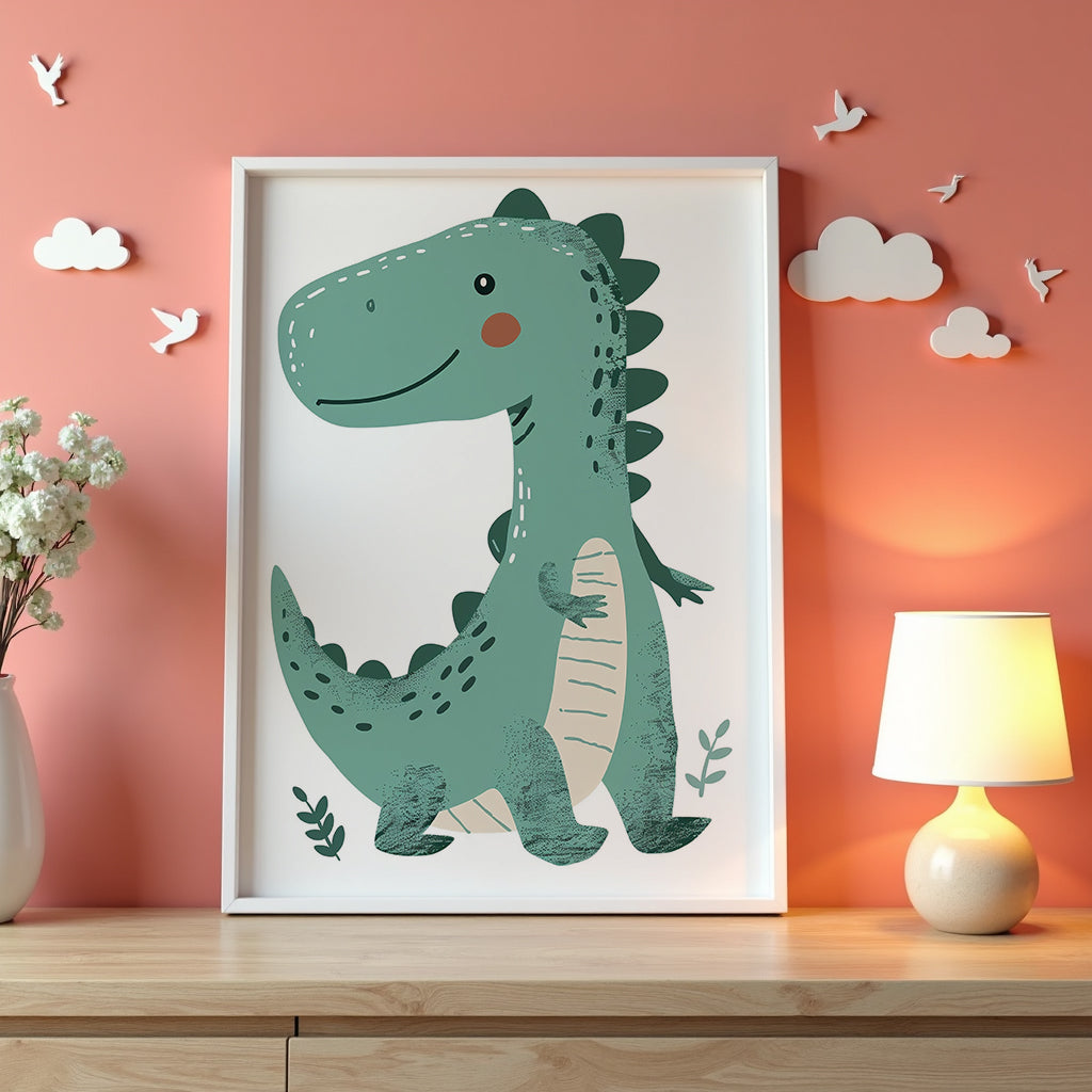 Smiling Dino Poster