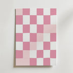 Pink Checkered Poster