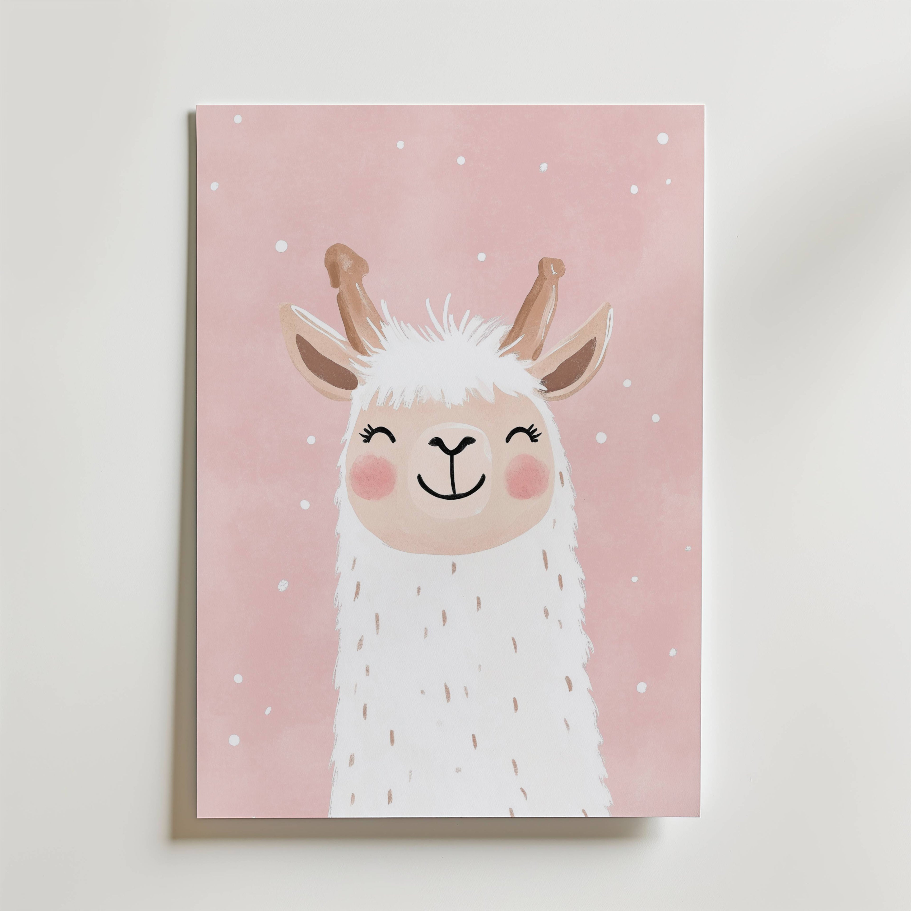 Happy Llama Poster