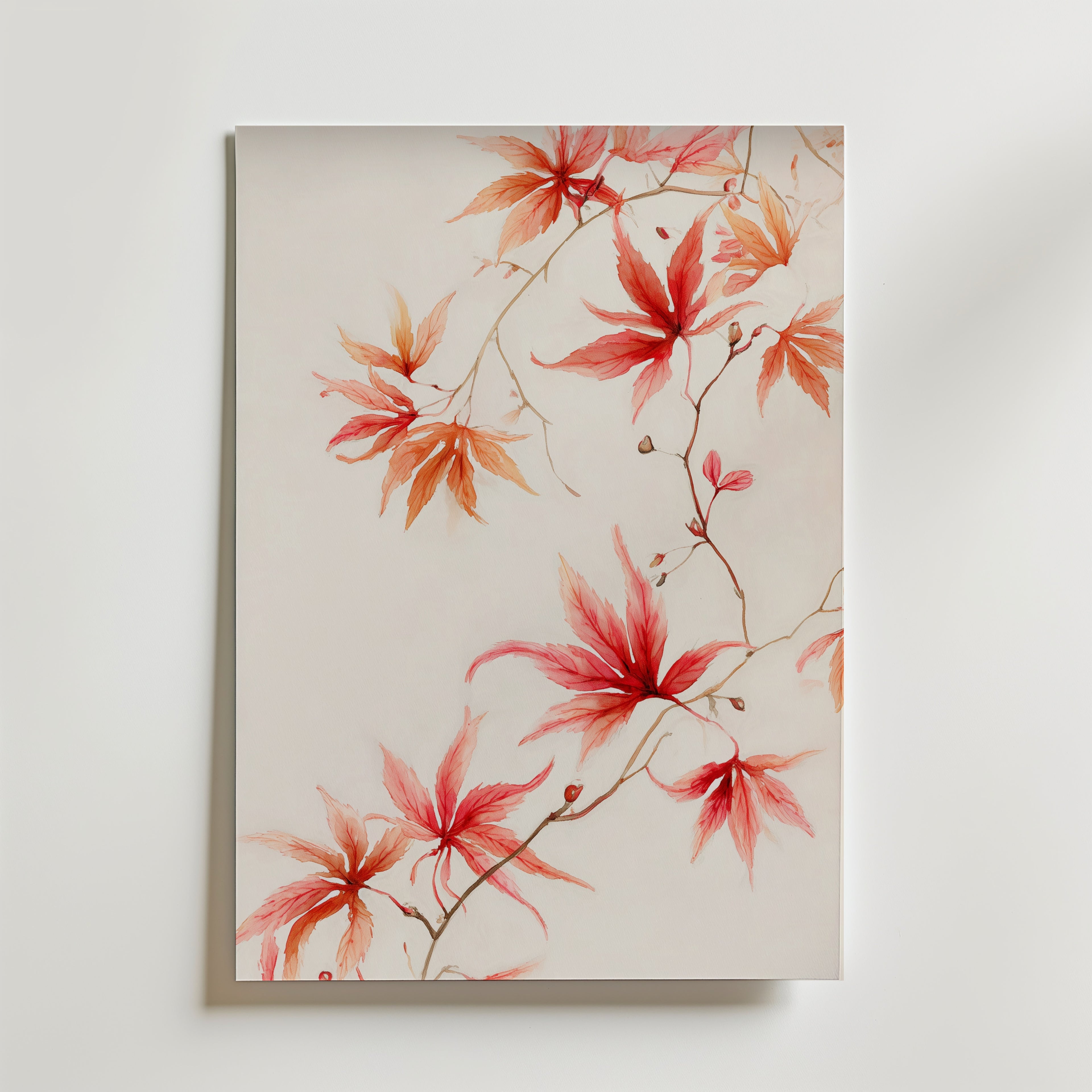 Blush Maple – stilfullt konsttryck från Bozetto, tryckt på matt finpapper i hög tryckkvalitet