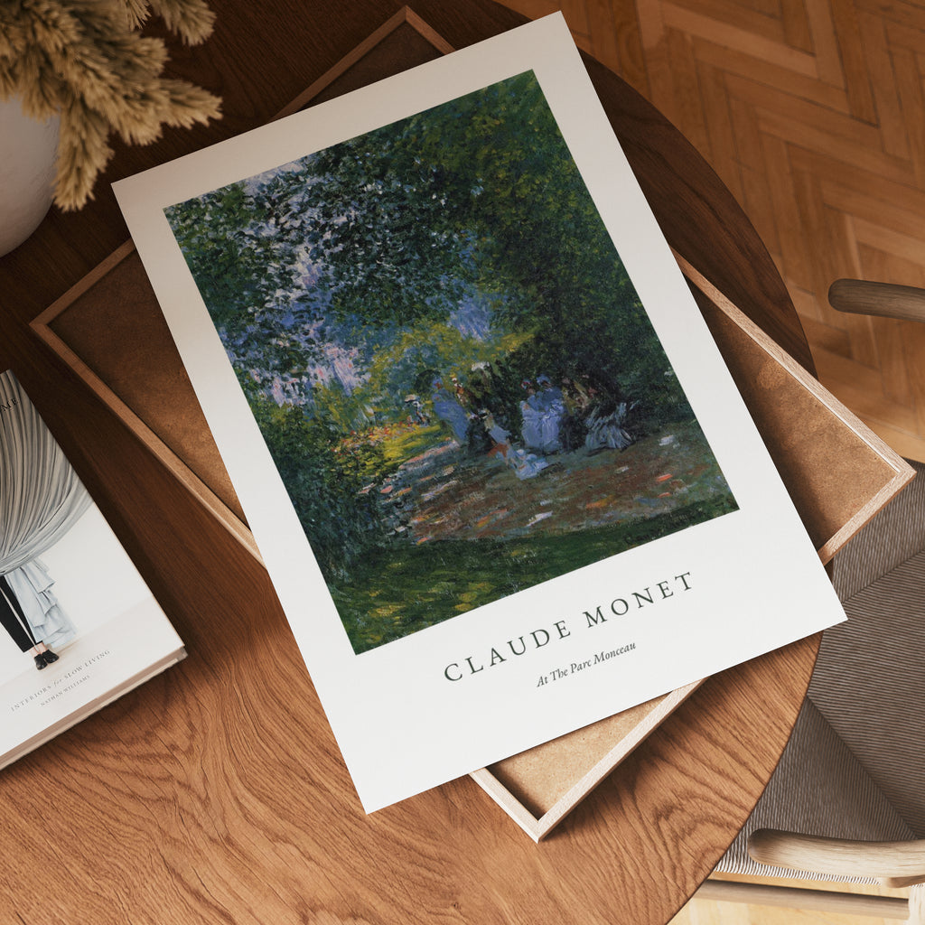 Claude Monet At the parc monceau Poster