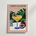 Pornstar Martini Drink – stilfullt konsttryck från Bozetto, tryckt på matt finpapper