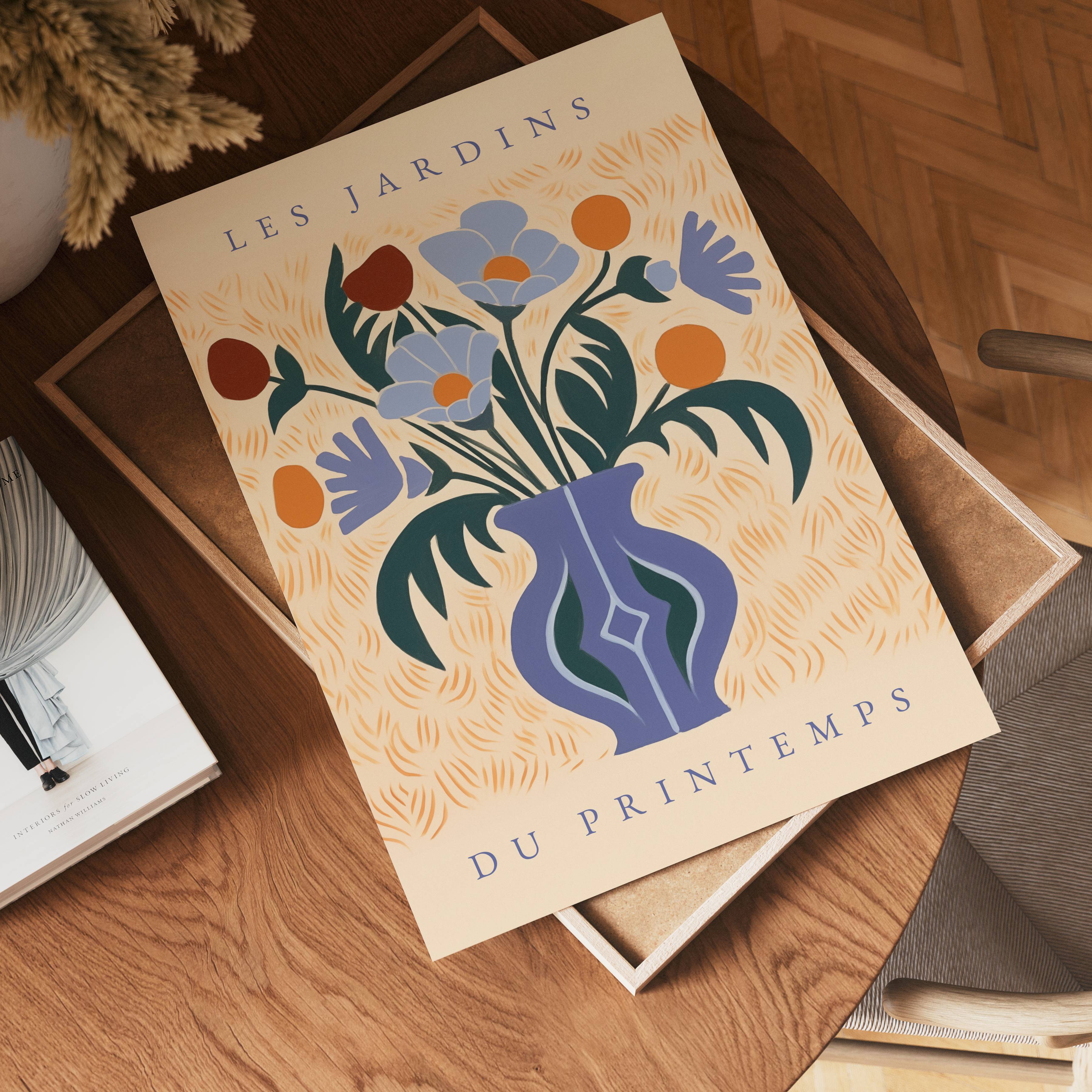 Les Jardins du Printemps Poster – poster på vägg inredning