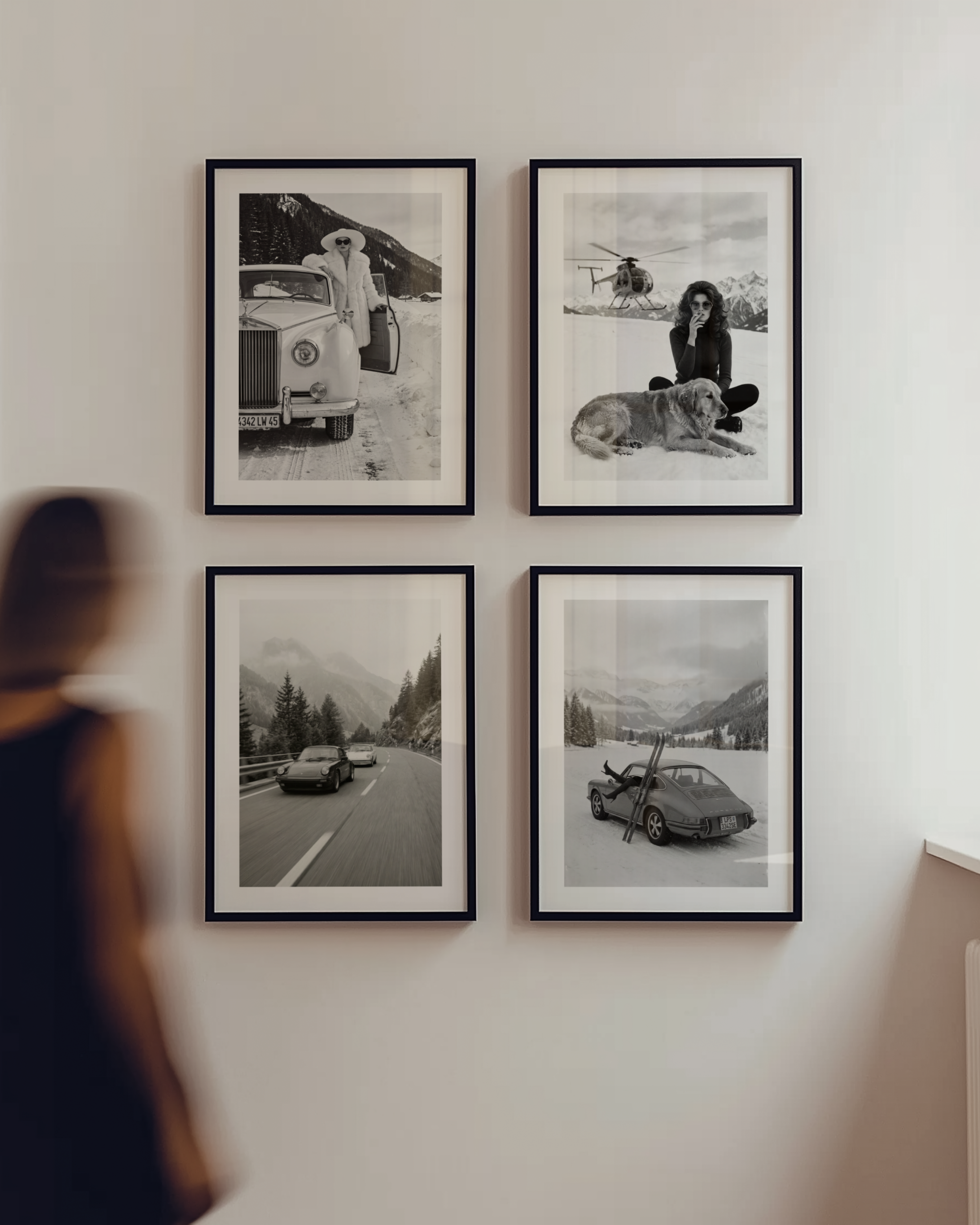 Bundle 4-pack Alpine Icons Collection – kuraterad postercollection som lyfter hemmet hos Bozetto