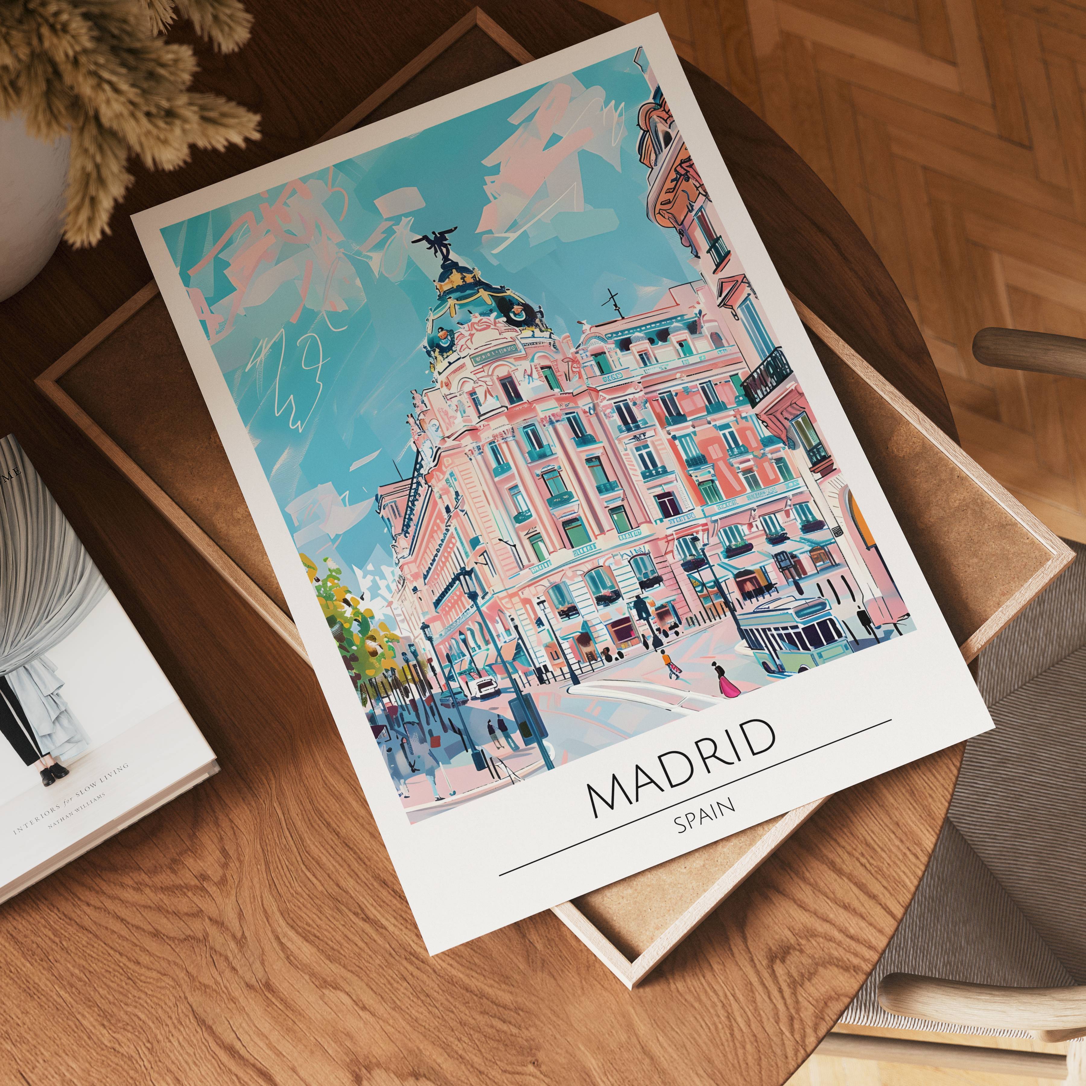 Madrid Gran Via Elegance Poster