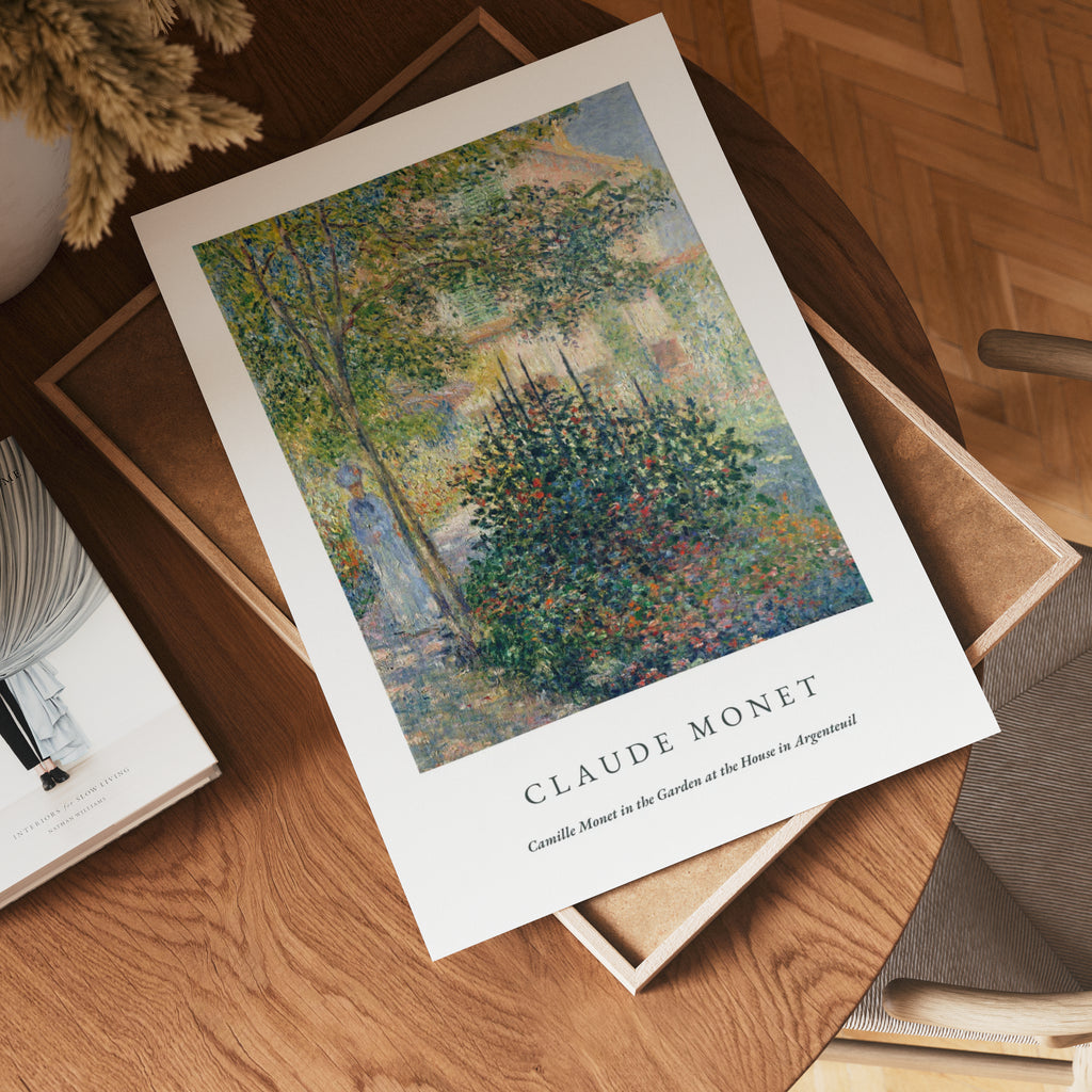 Claude Monet Painting Of Camille Monet Poster