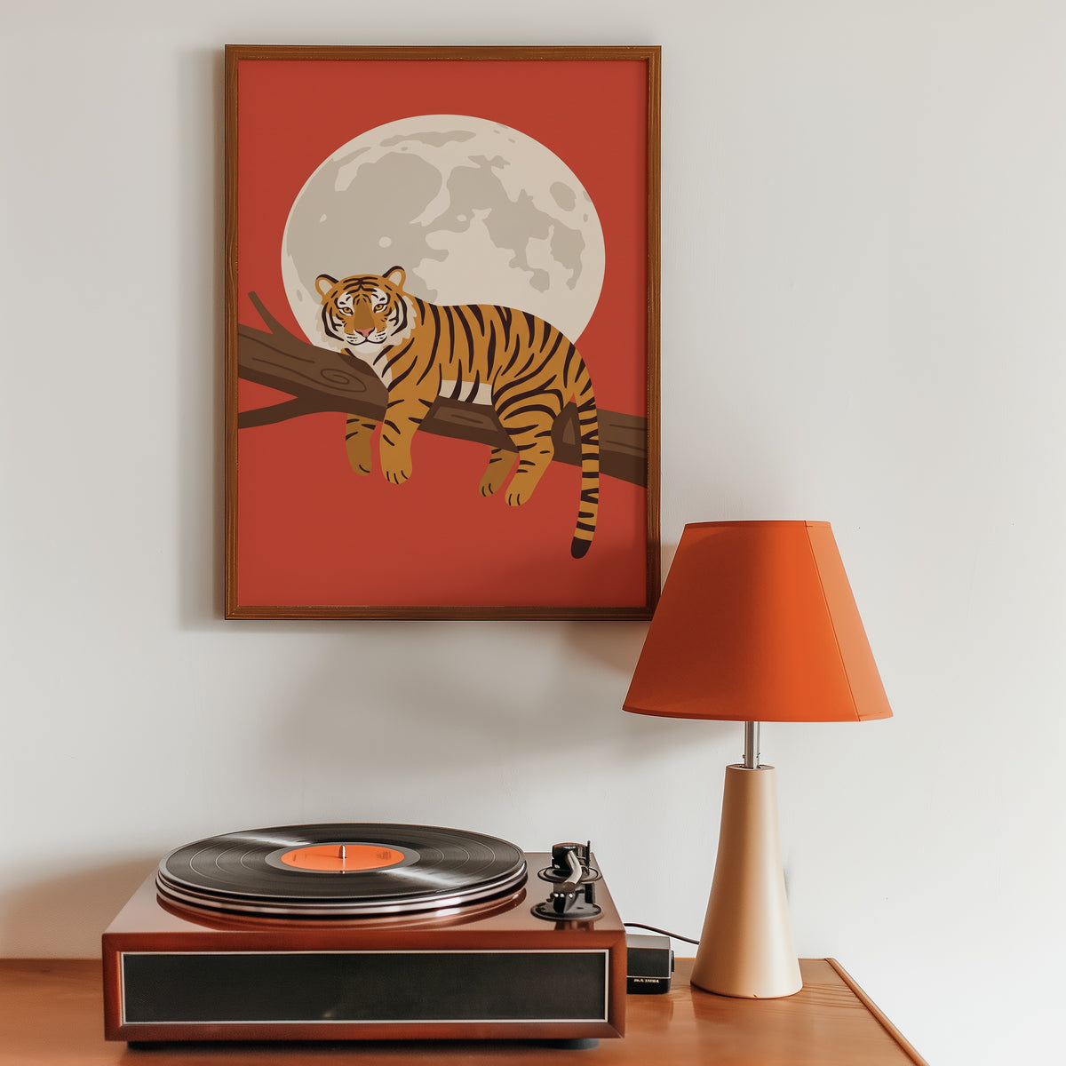 Lazy Tiger Poster – i rum 3