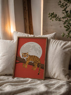 Lazy Tiger Poster – i rum 4