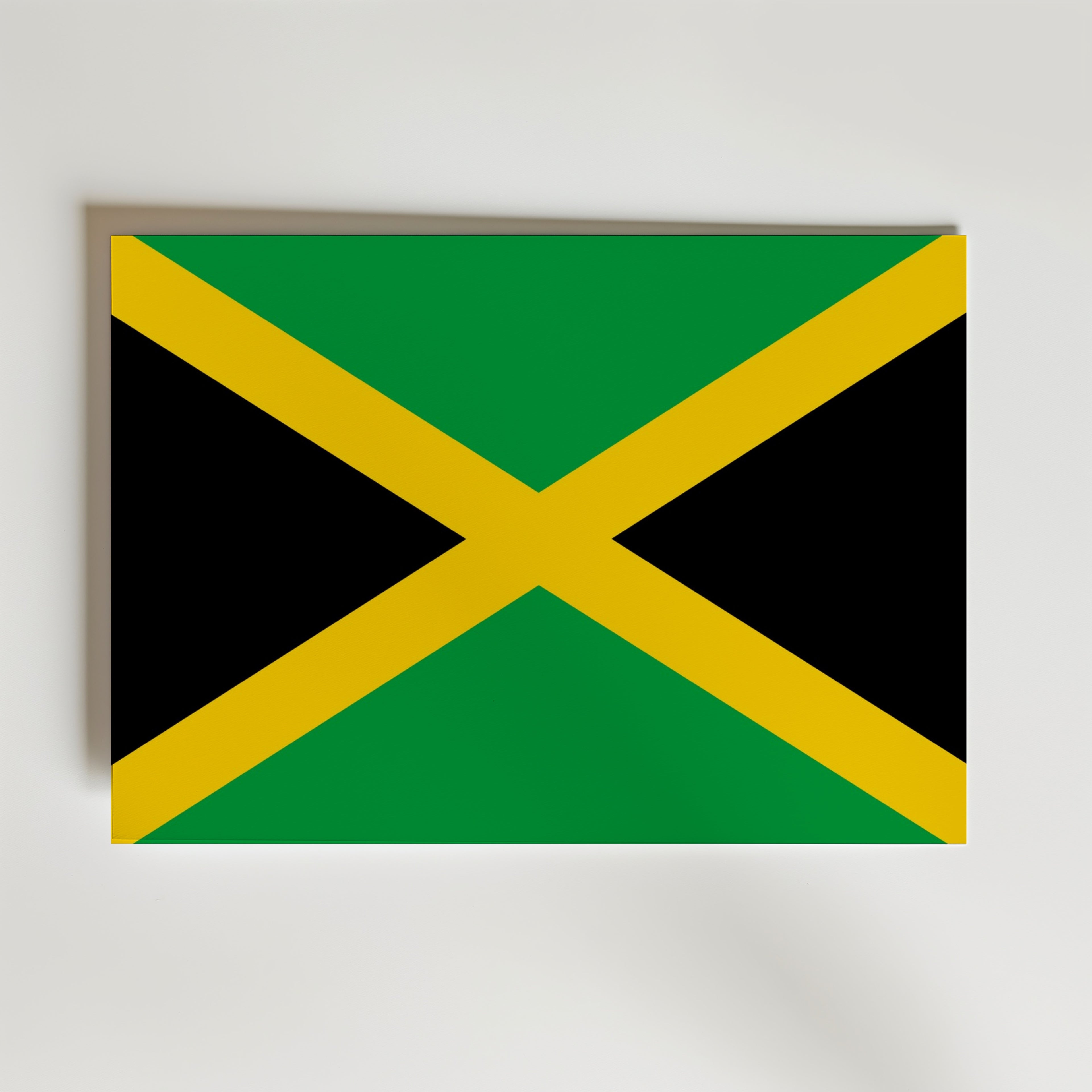 Jamaica National Flag Poster – modern konst och stilren konsttryck för hemmet hos Bozetto