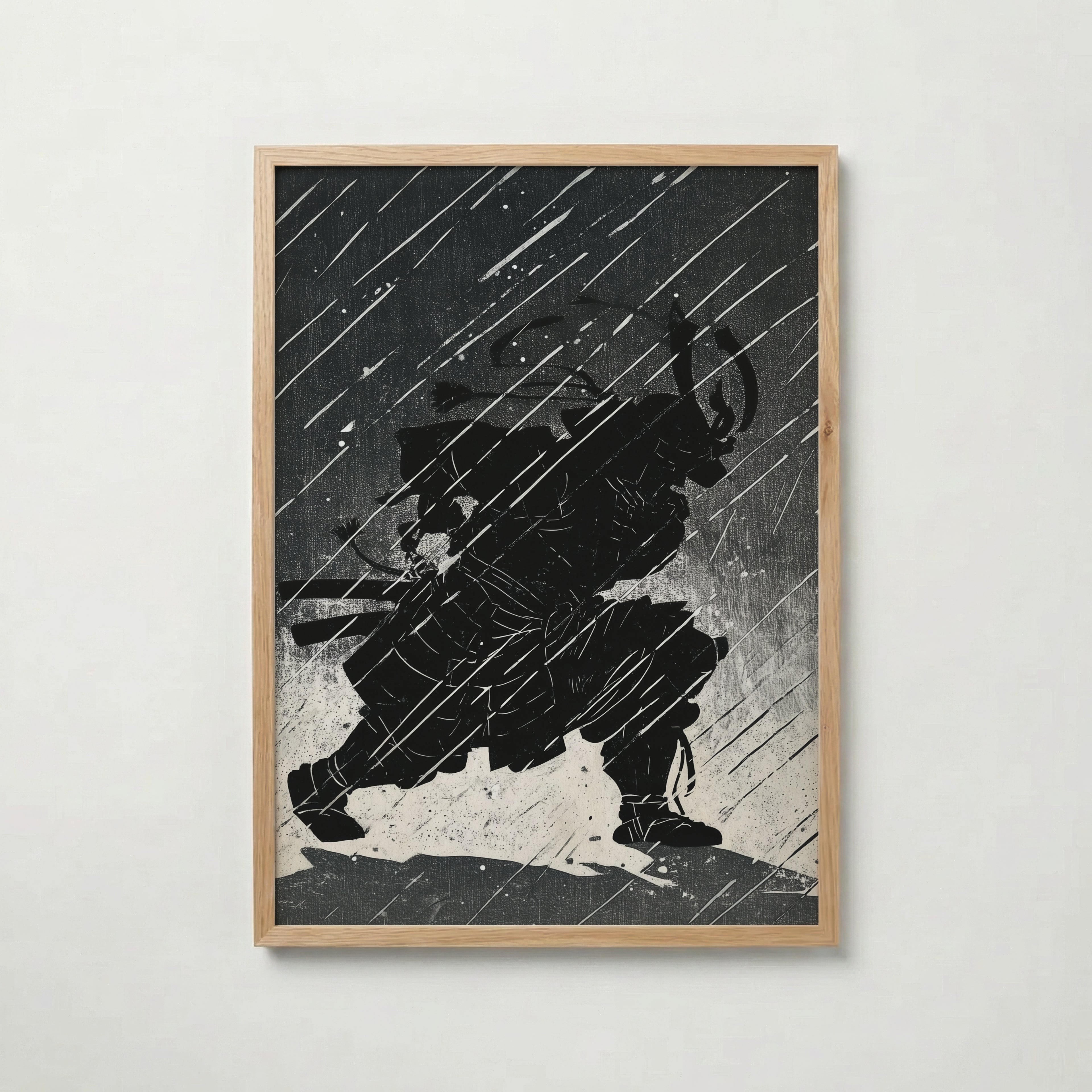 Shadow Samurai poster visad rakt fram – Bozetto affisch i hög tryckkvalitet i hög tryckkvalitet