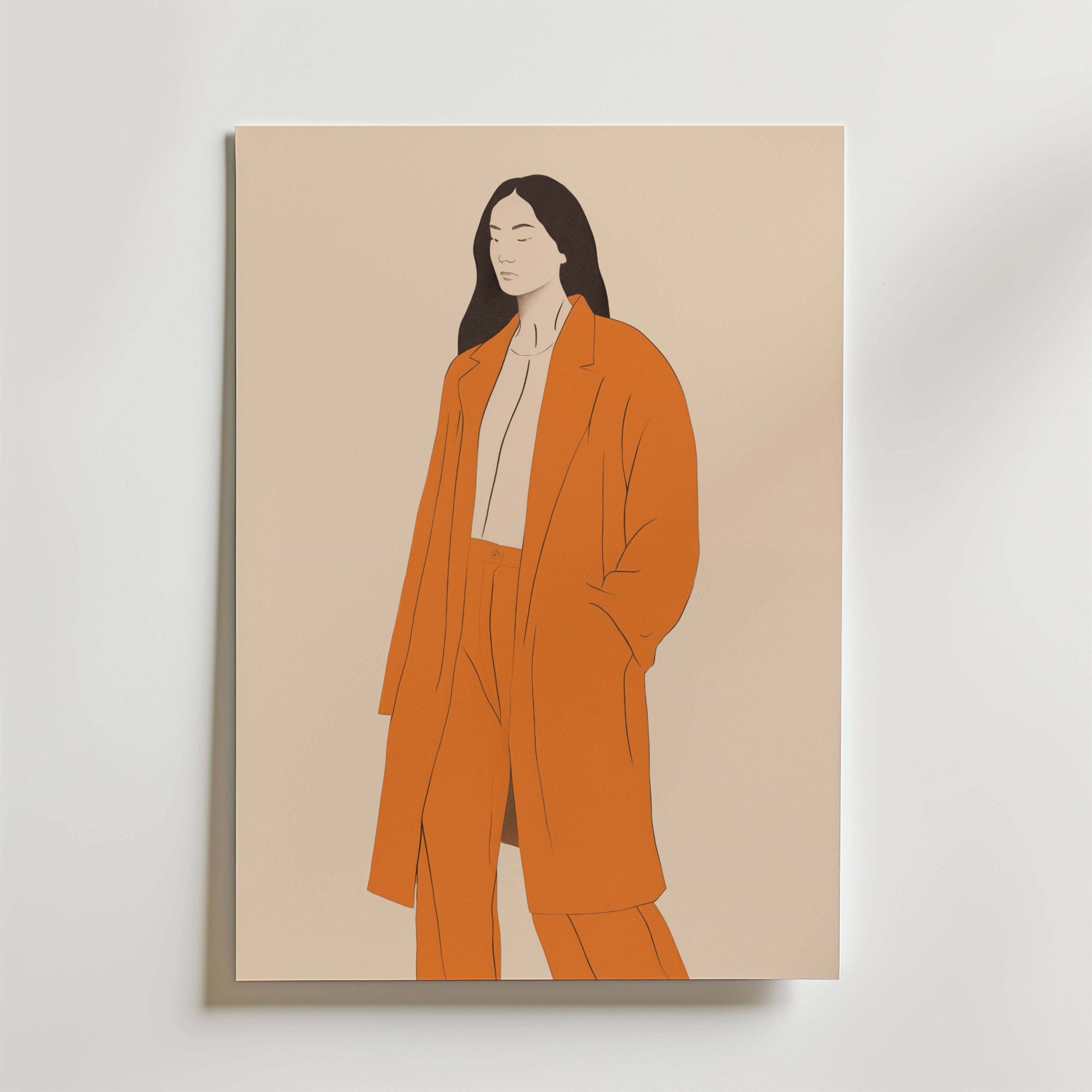 Orange Confidence Poster