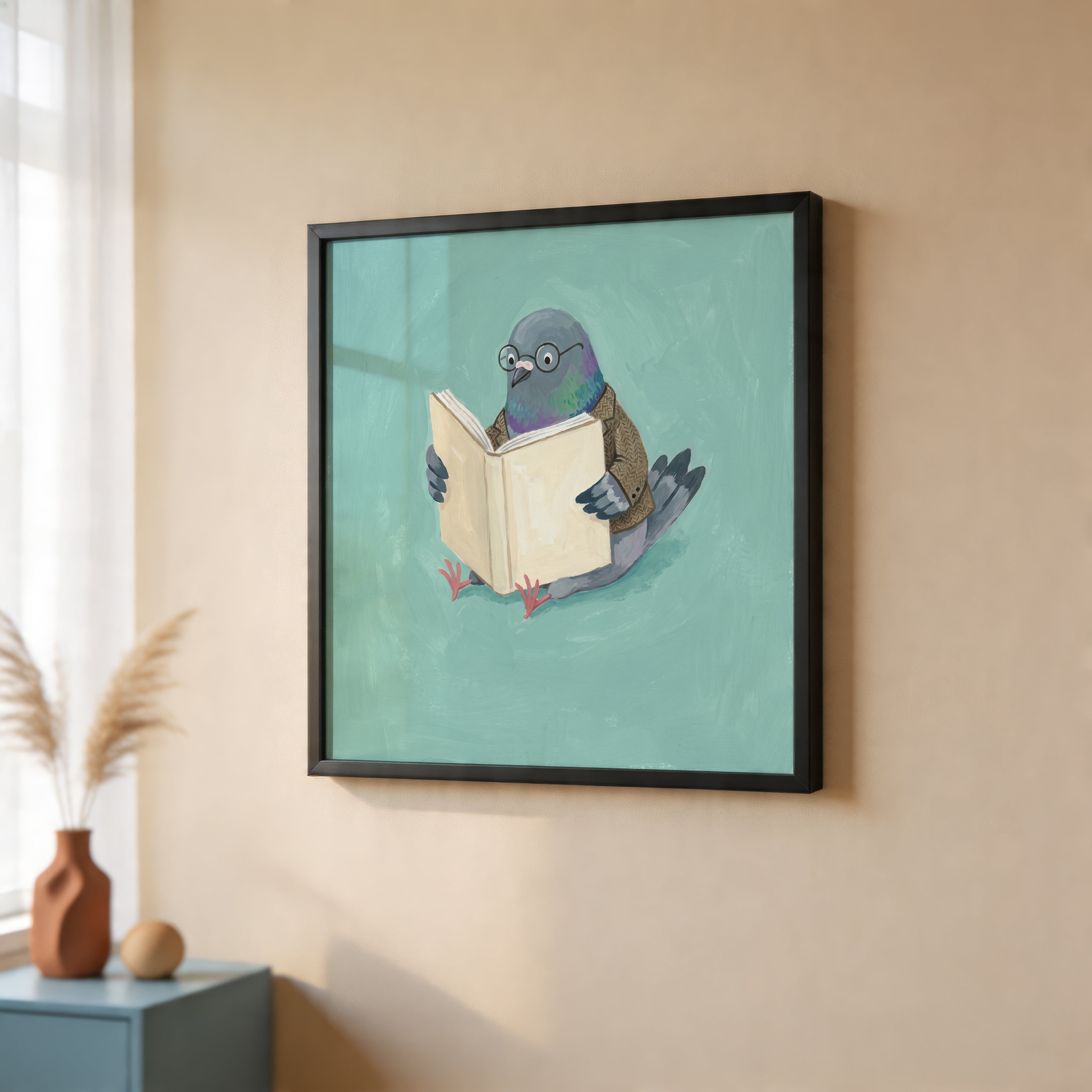 Reading Pigeon Poster – i rum 3