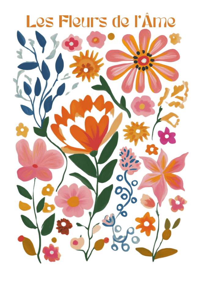 Les Fleurs De Ráme Poster – poster väggdekoration