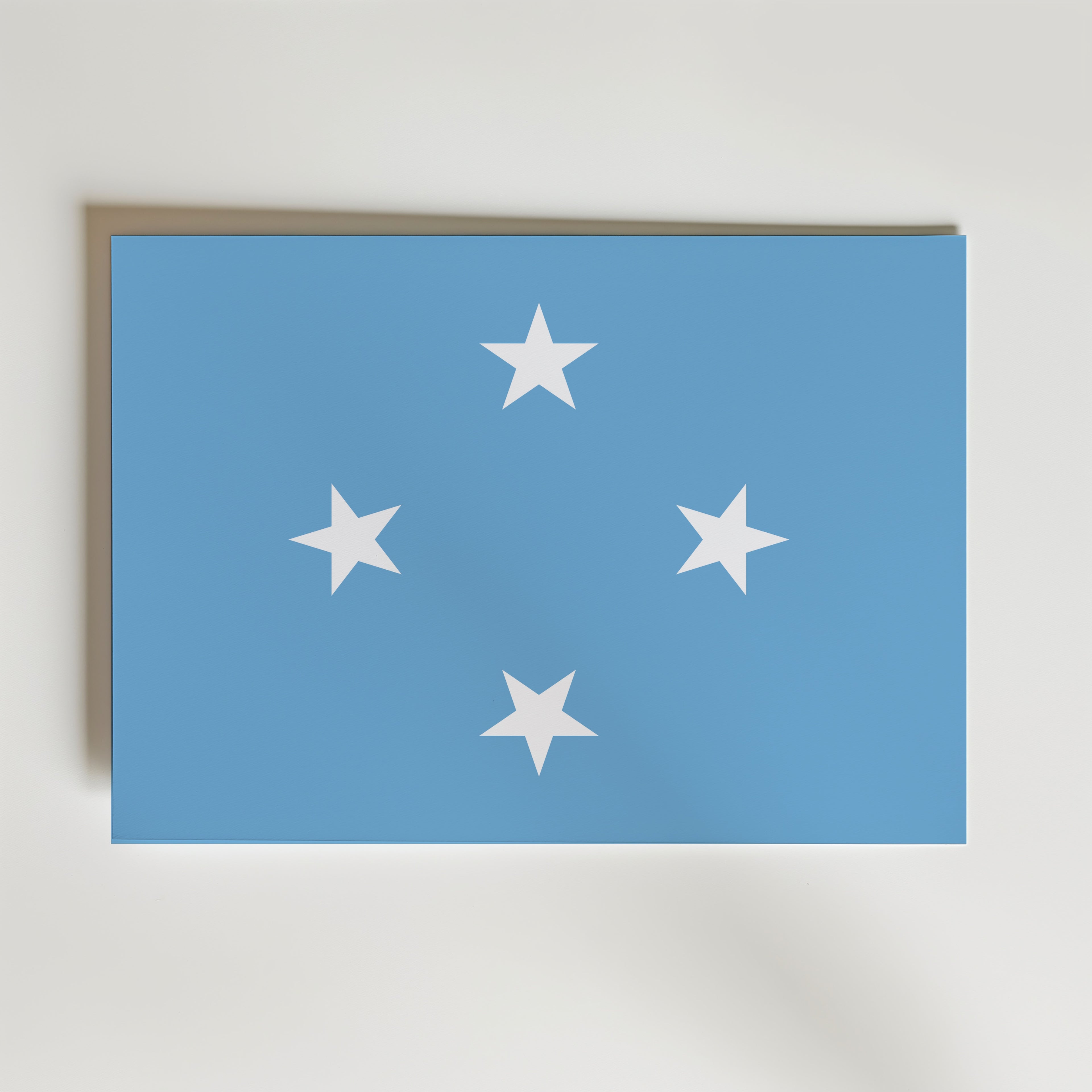 Micronesia National Flag Poster – modern konst och stilren konsttryck för hemmet hos Bozetto