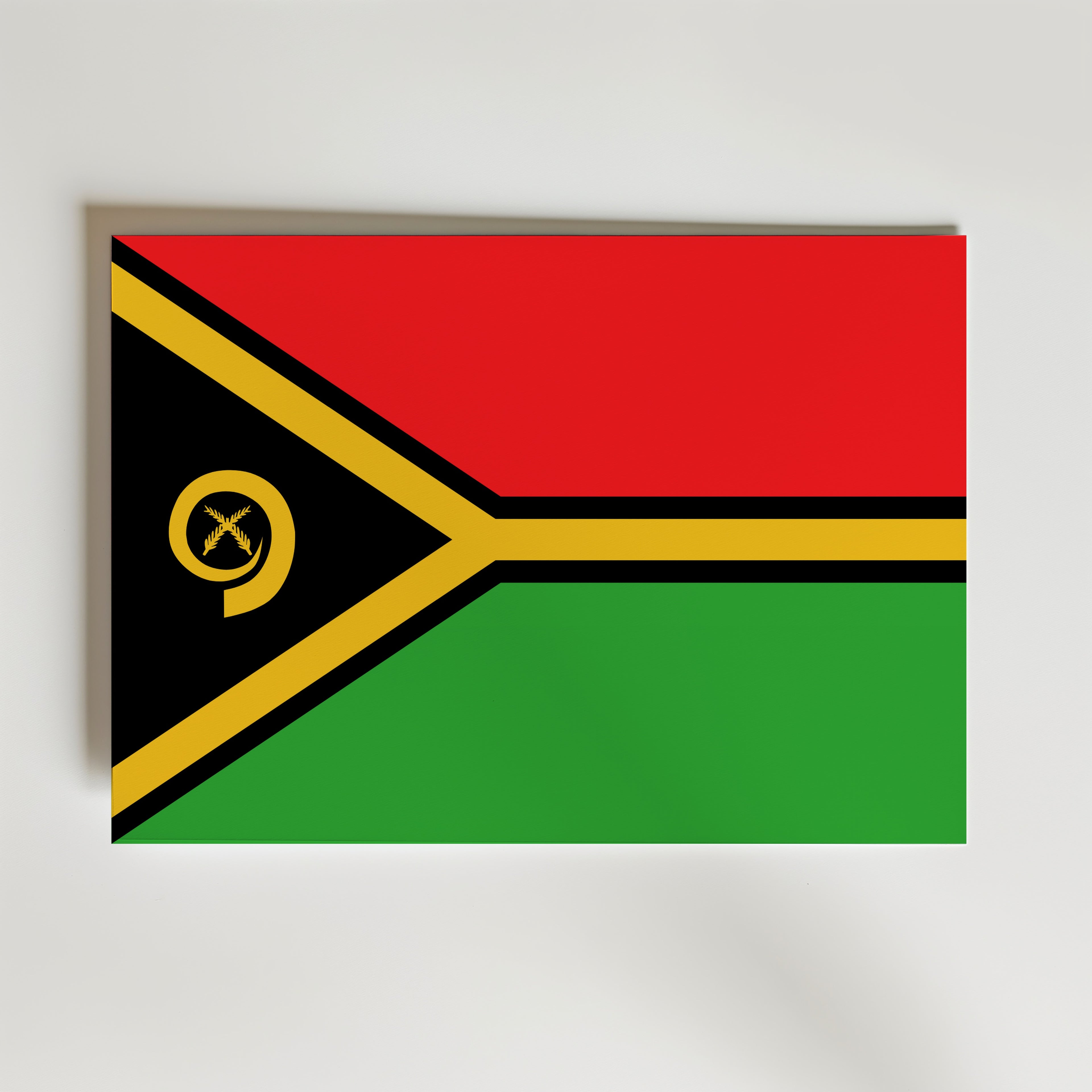 Vanuatu National Flag Poster – modern konst och stilren konsttryck för hemmet hos Bozetto