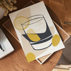 Golden Abstract Drink Poster