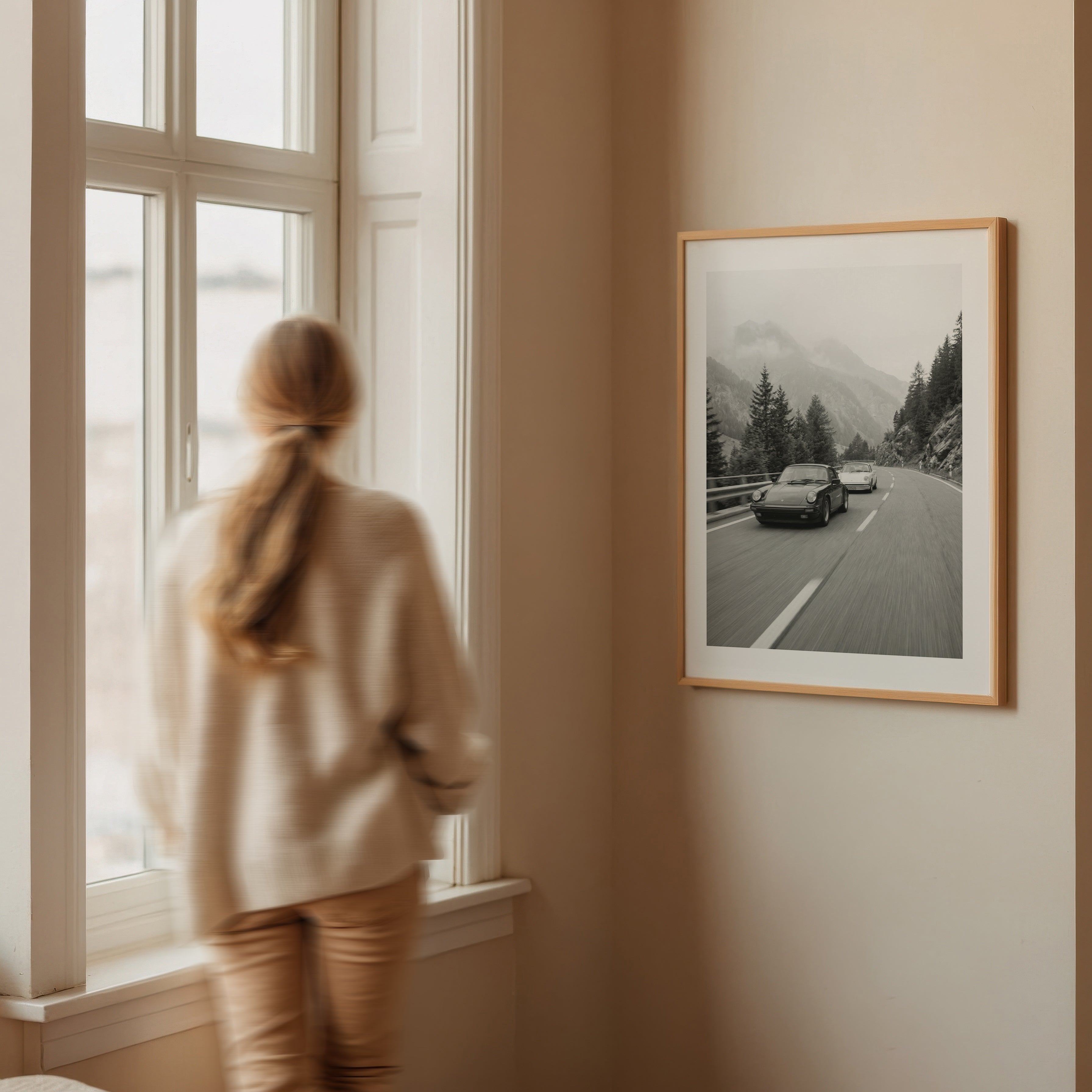 Alpine Drive Society Poster – poster väggdekoration inredning – Affischer hos Bozetto