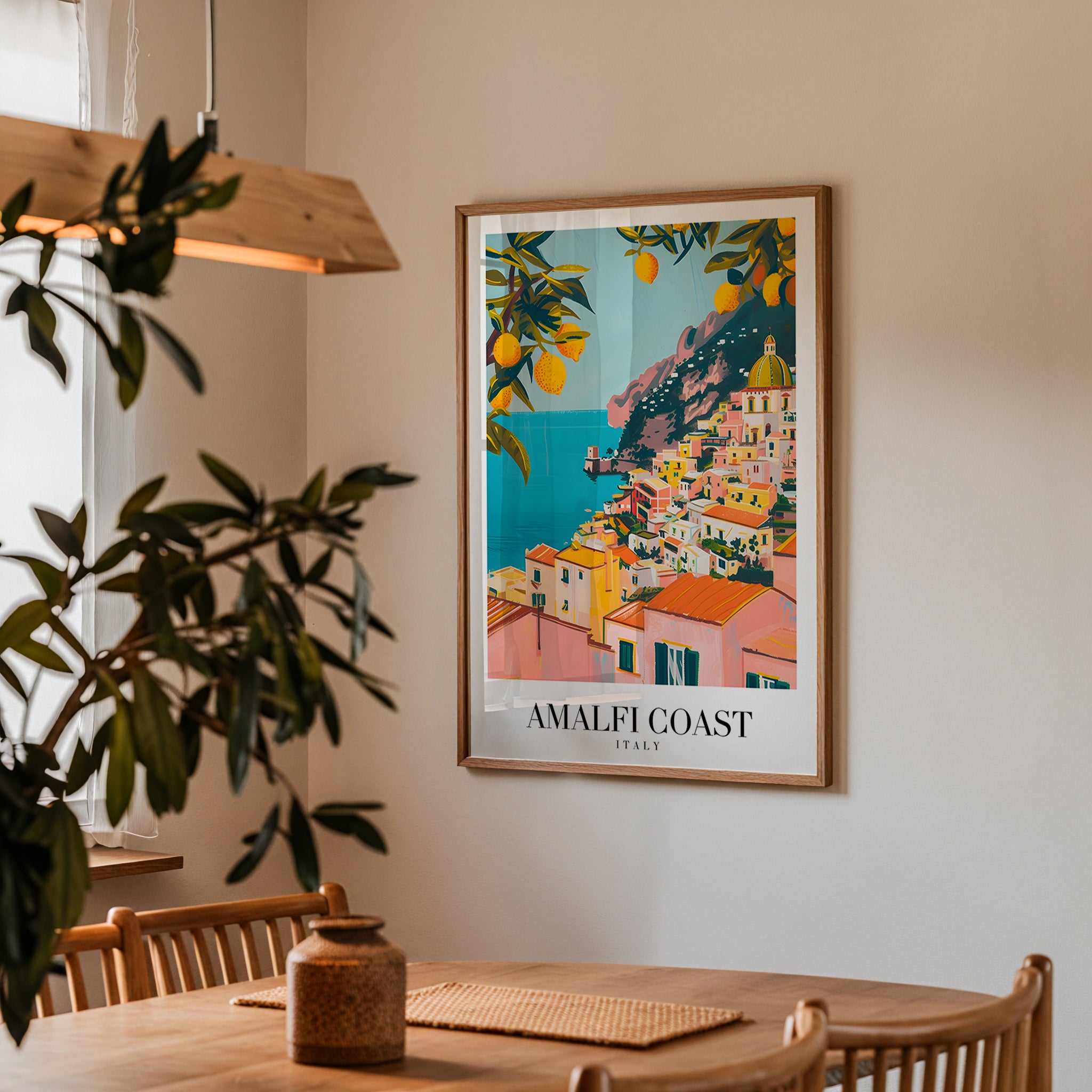 Sunlit Amalfi Coast Poster
