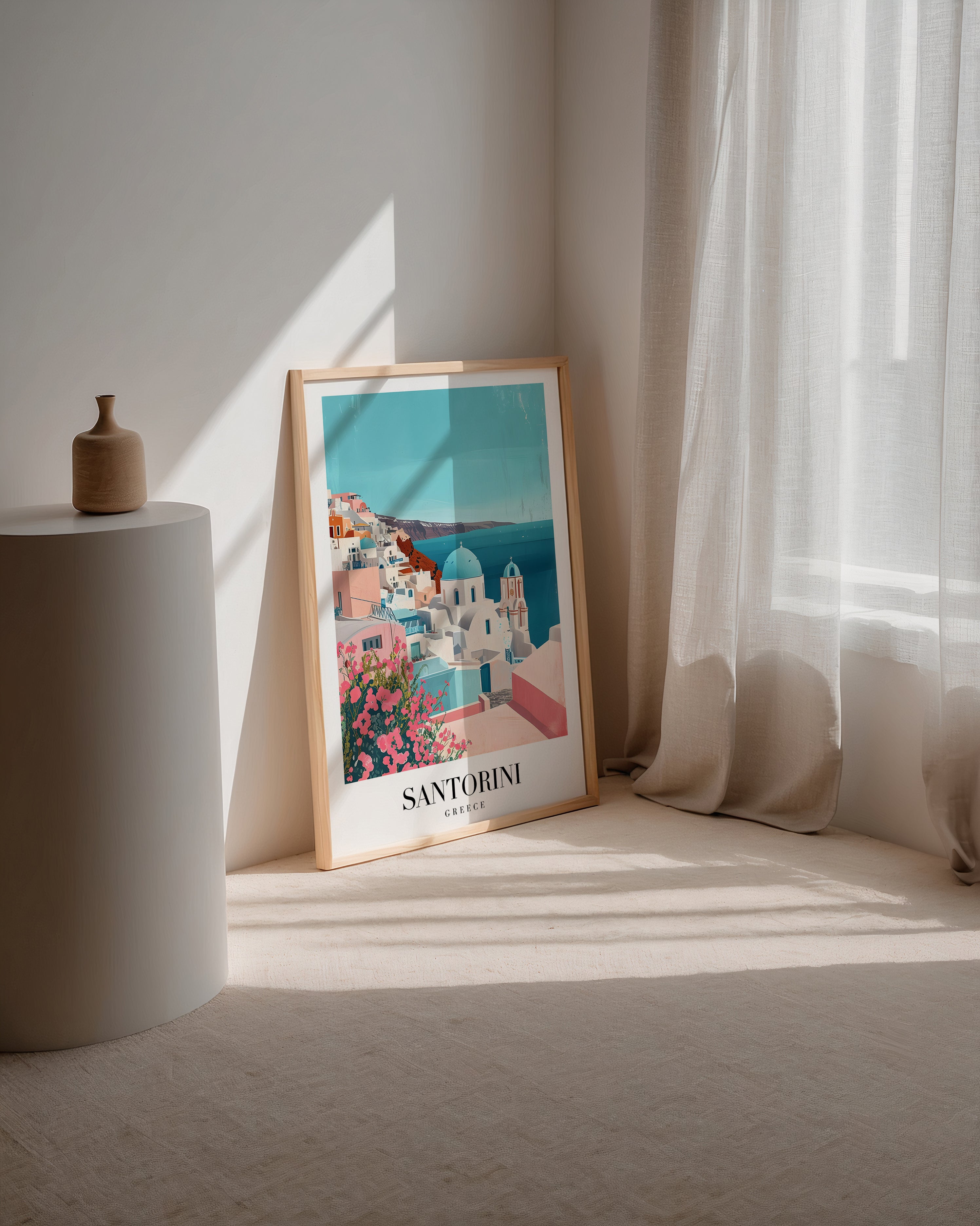 The Santorini Poster