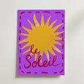 Le Soleil Sun – stilfullt konsttryck från Bozetto, tryckt på matt finpapper i hög tryckkvalitet