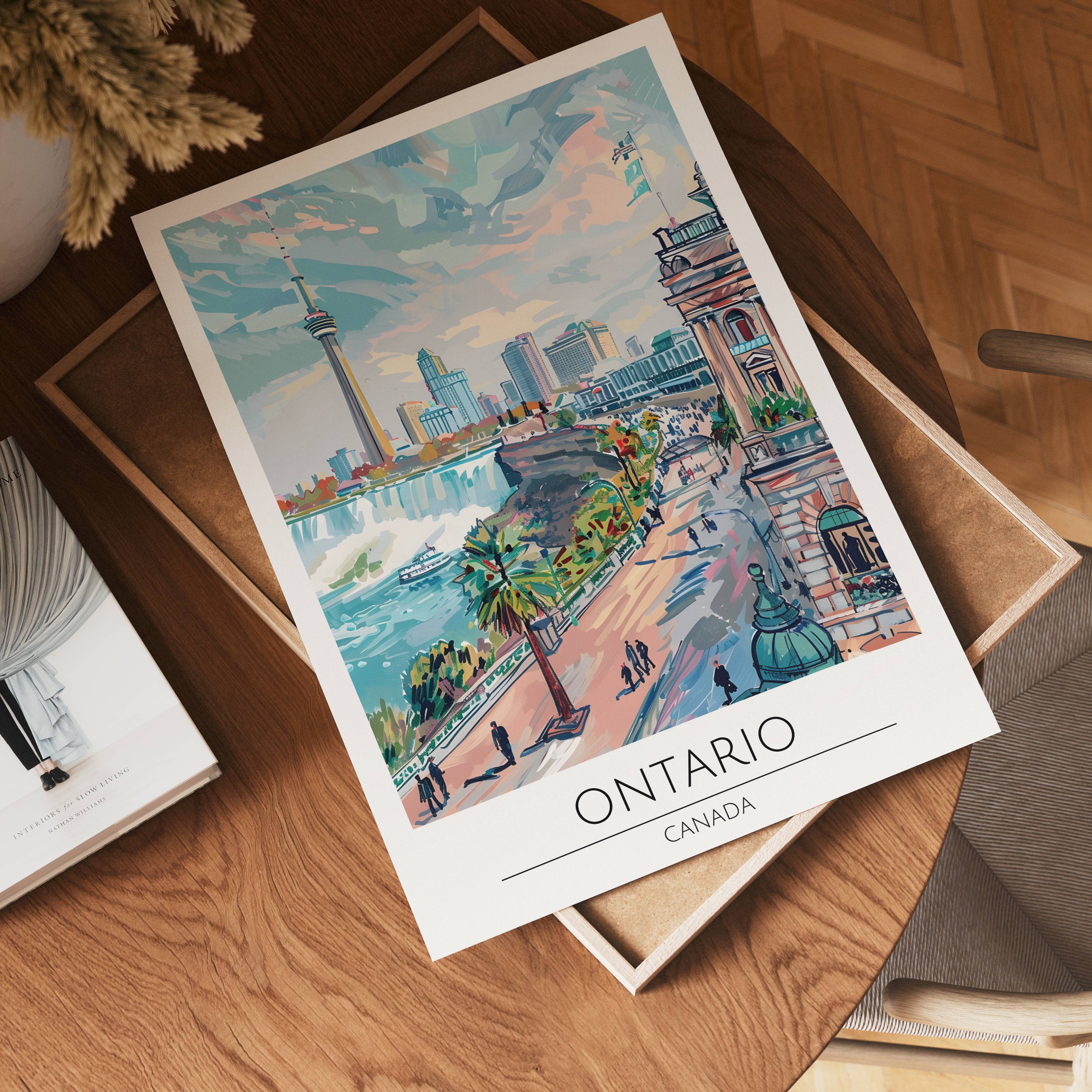 Ontario Skyline Falls Poster