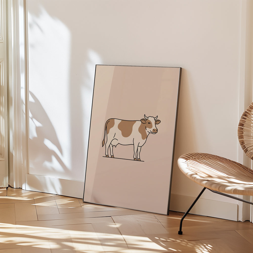 Bathroom Cow Poster – i rum 3