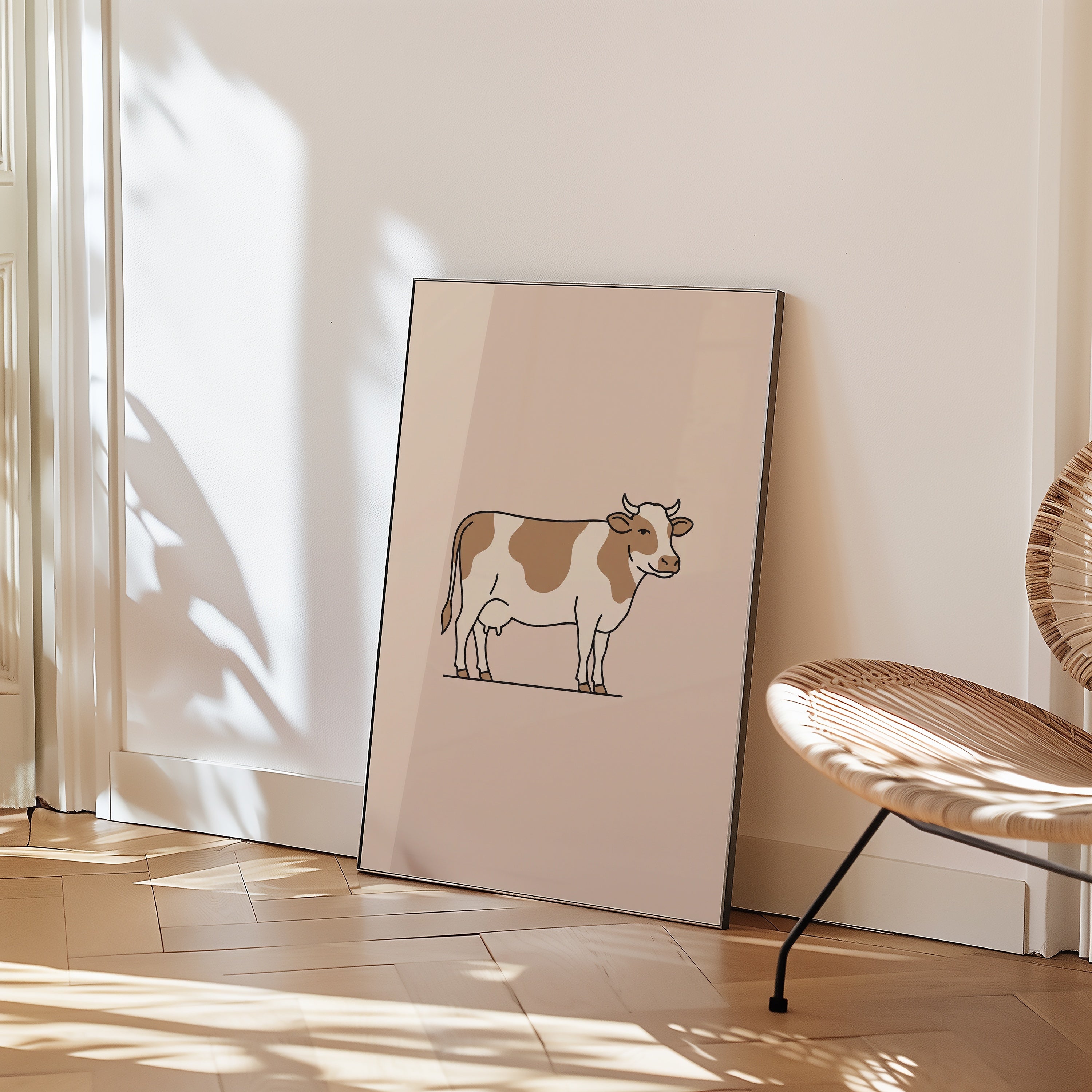 Bathroom Cow Poster – i rum 3