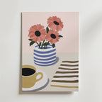 Morning Bloom Poster – En charmig och lekfull poster som fångar känslan av en lugn morgonstund.