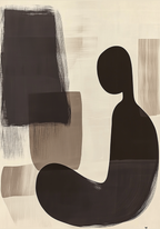 Abstract Solitude Poster – poster väggdekoration