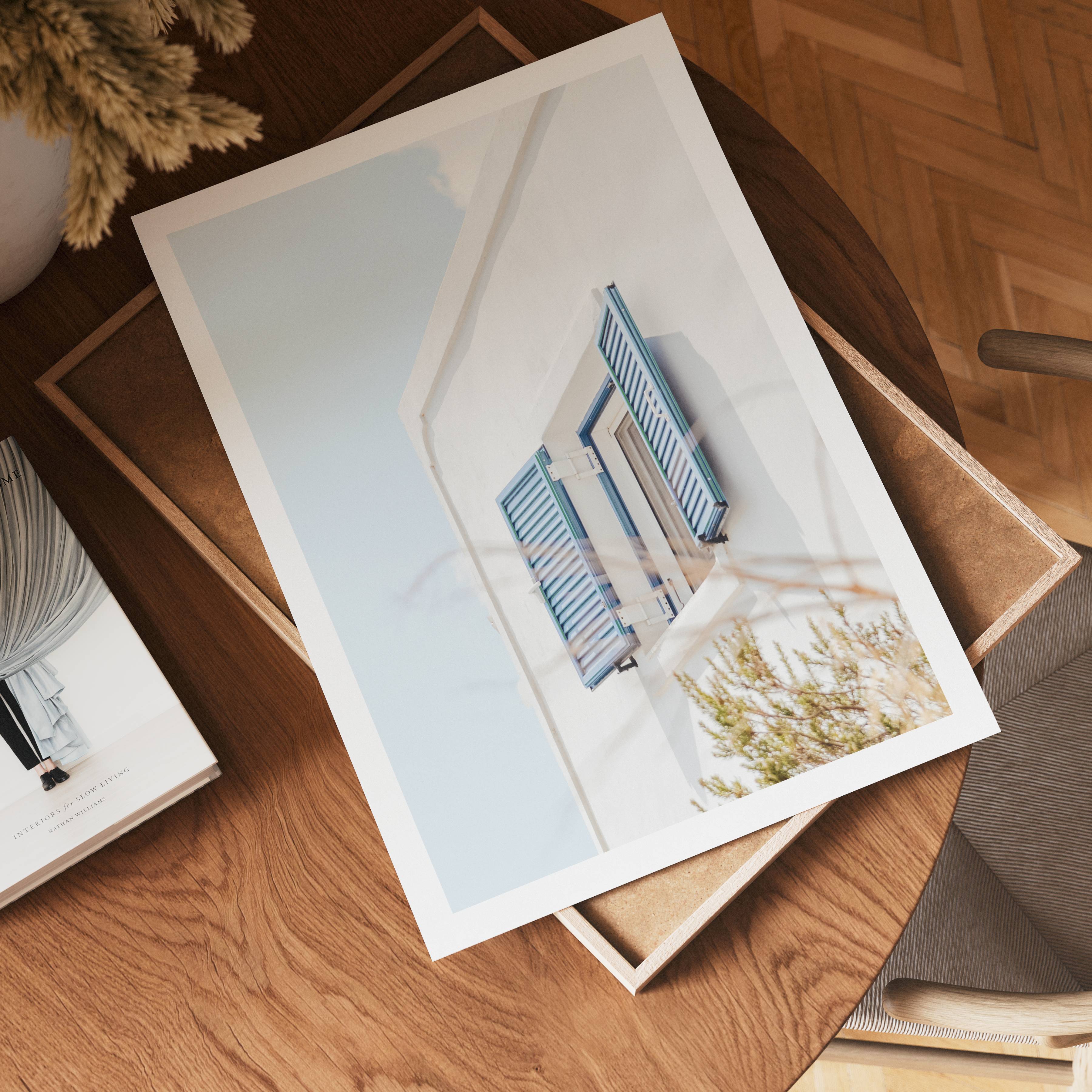 Aegean Breeze Window Poster – poster väggdekoration