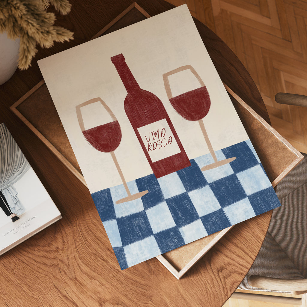 Vino Rosso No.2 Wine Poster