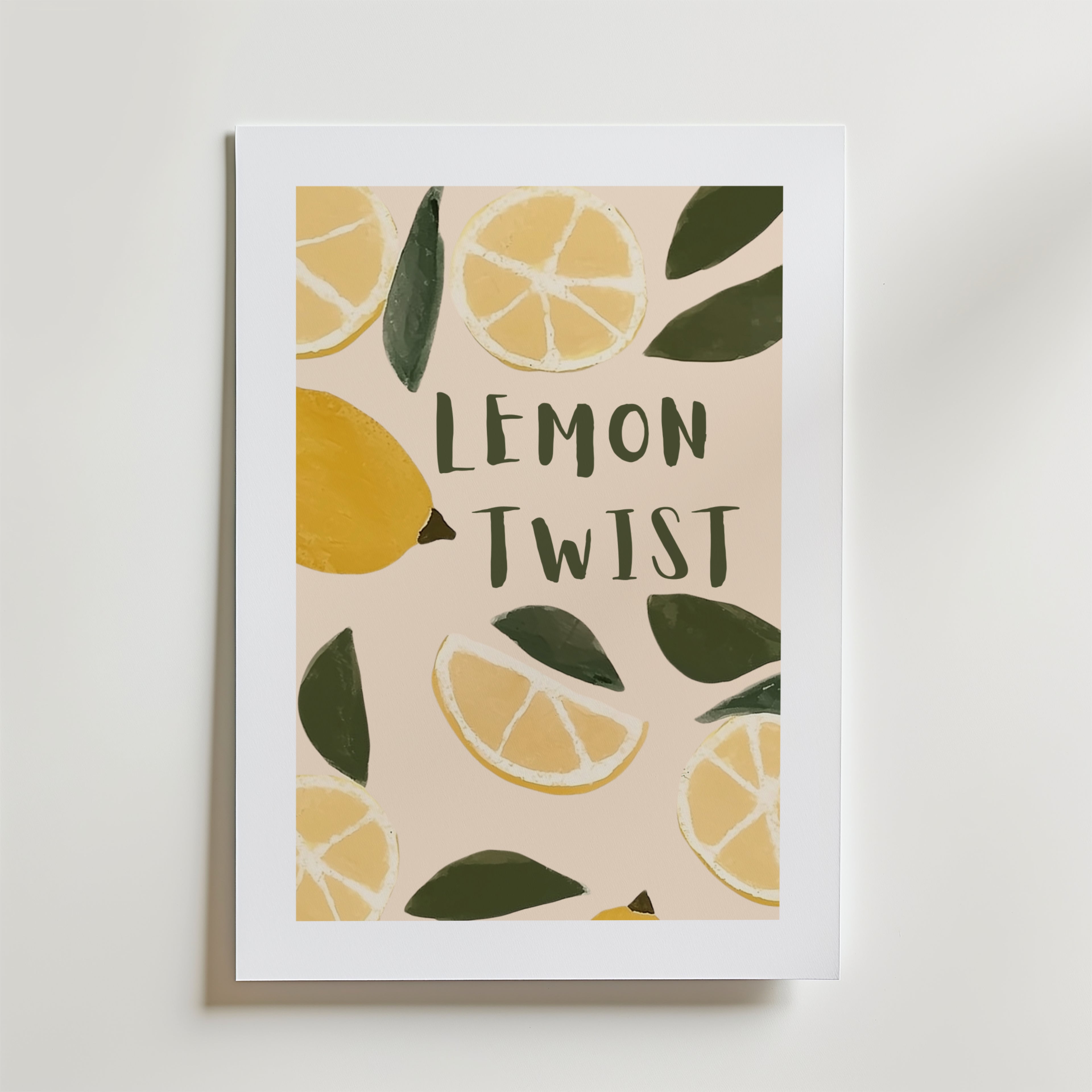 Lemon Twist Poster – Upptäck den charmiga elegansen hos vår Lemon Twist Poster , tryckt på FSC-certifierat