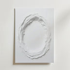 Abstract White Movement No.3 Poster – Tryckt på FSC-certifierat premiumpapper med en lyxigt matt yta, vilket framhäver motive