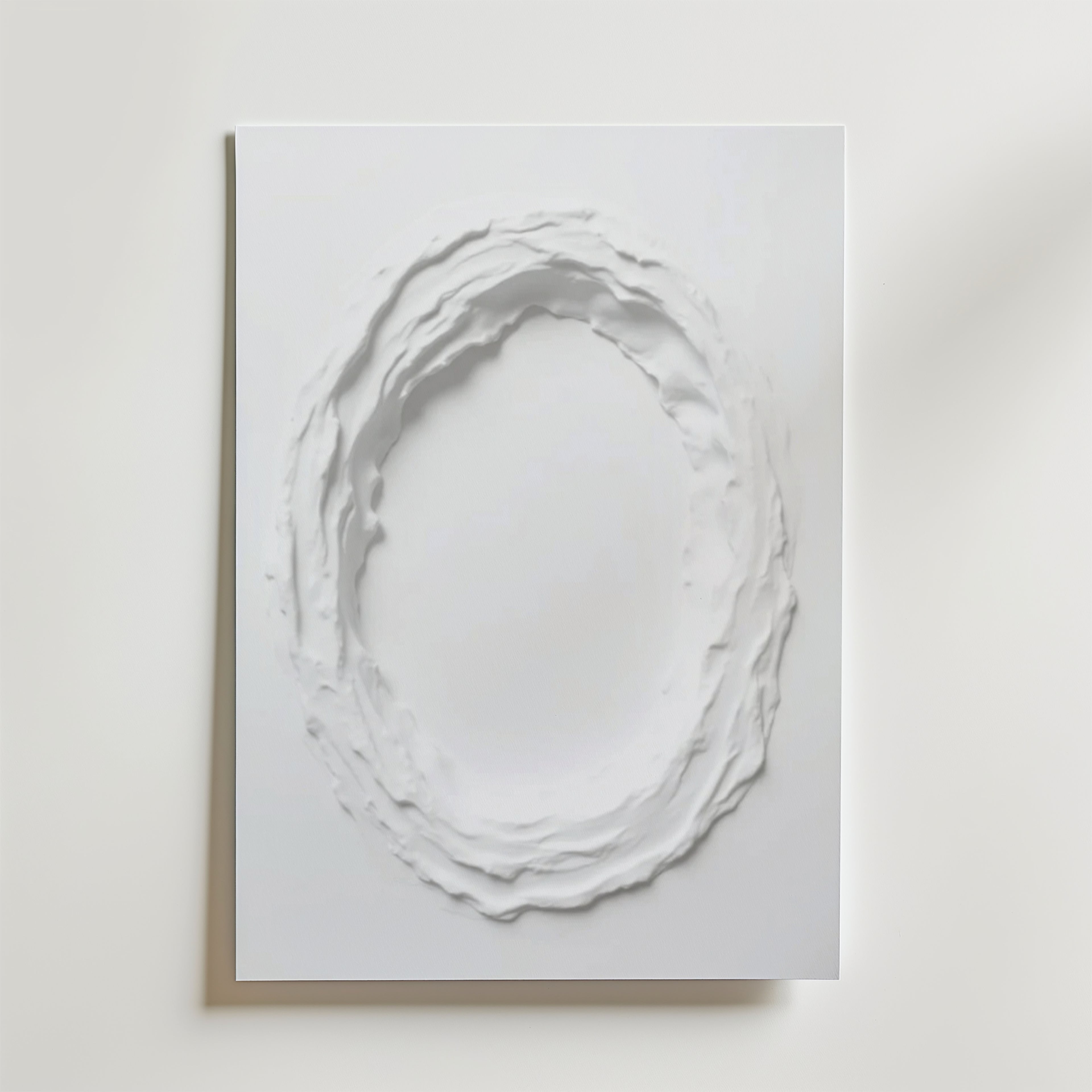 Abstract White Movement No.3 Poster – Tryckt på FSC-certifierat premiumpapper med en lyxigt matt yta, vilket framhäver motive