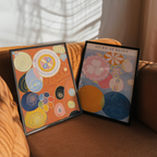 Bundle 2-pack Hilma Af Klint Spiritual Abstraction – Upptäck vårt Hilma af Klint 2-pack posterbundle – en harmonisk och inspi