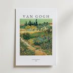 Van Gogh Garden With Flowers Poster – Upplev skönheten i Van Goghs mest älskade verk med denna fantastiska poster, tryckt på