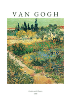 Van Gogh Garden With Flowers Poster – poster väggdekoration