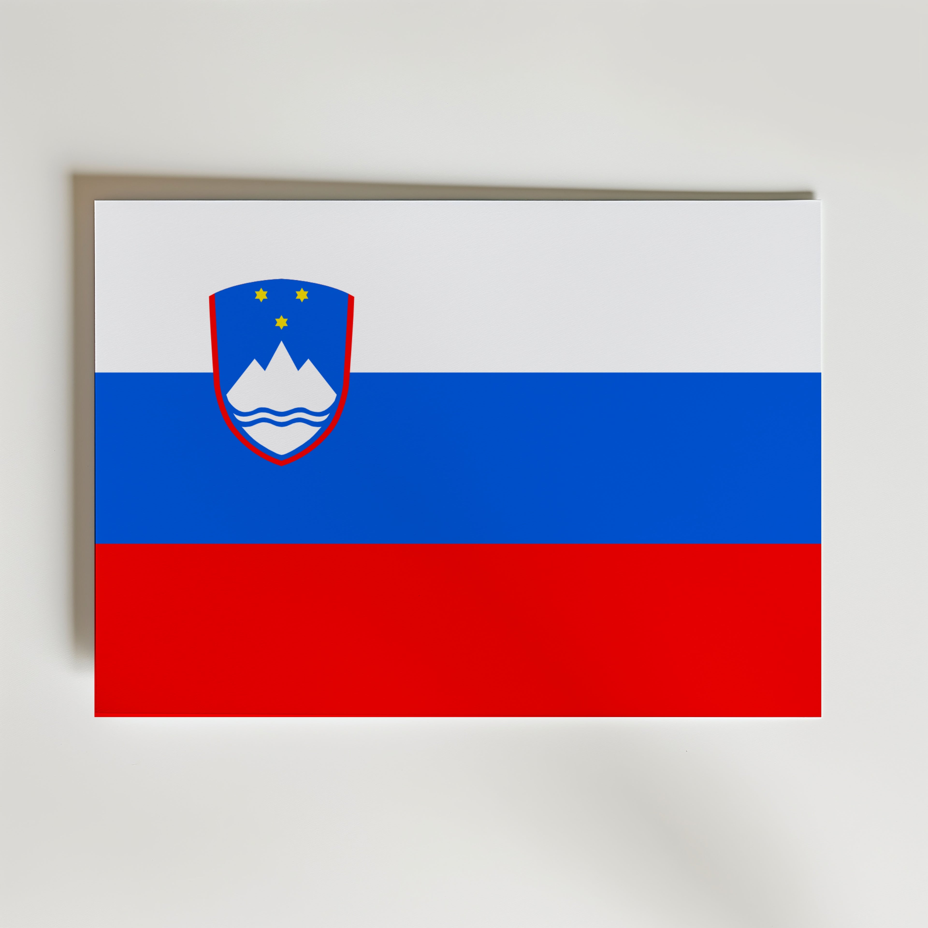 Slovenia National Flag Poster – modern konst och stilren konsttryck för hemmet hos Bozetto