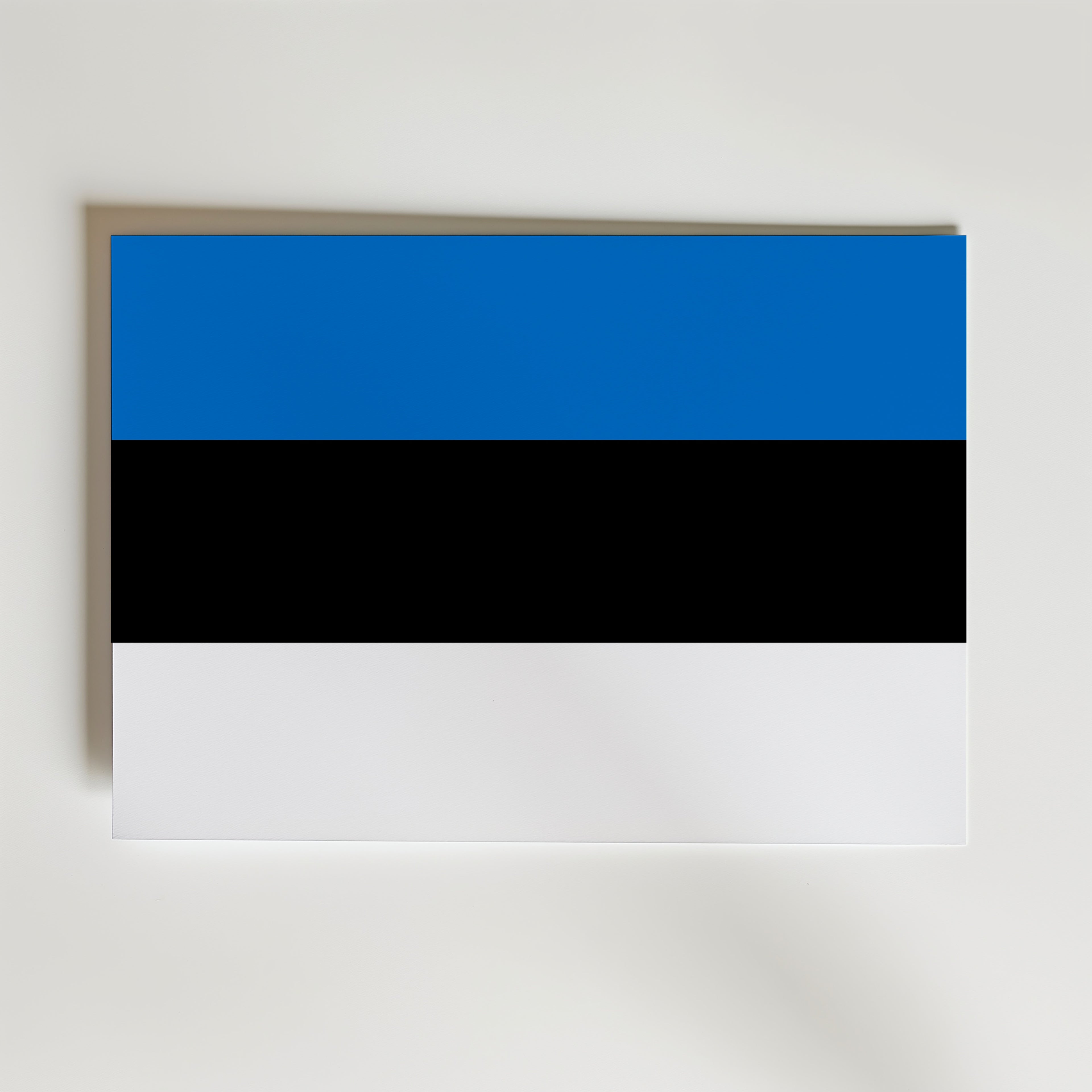 Estonia National Flag Poster – modern konst och stilren konsttryck för hemmet hos Bozetto
